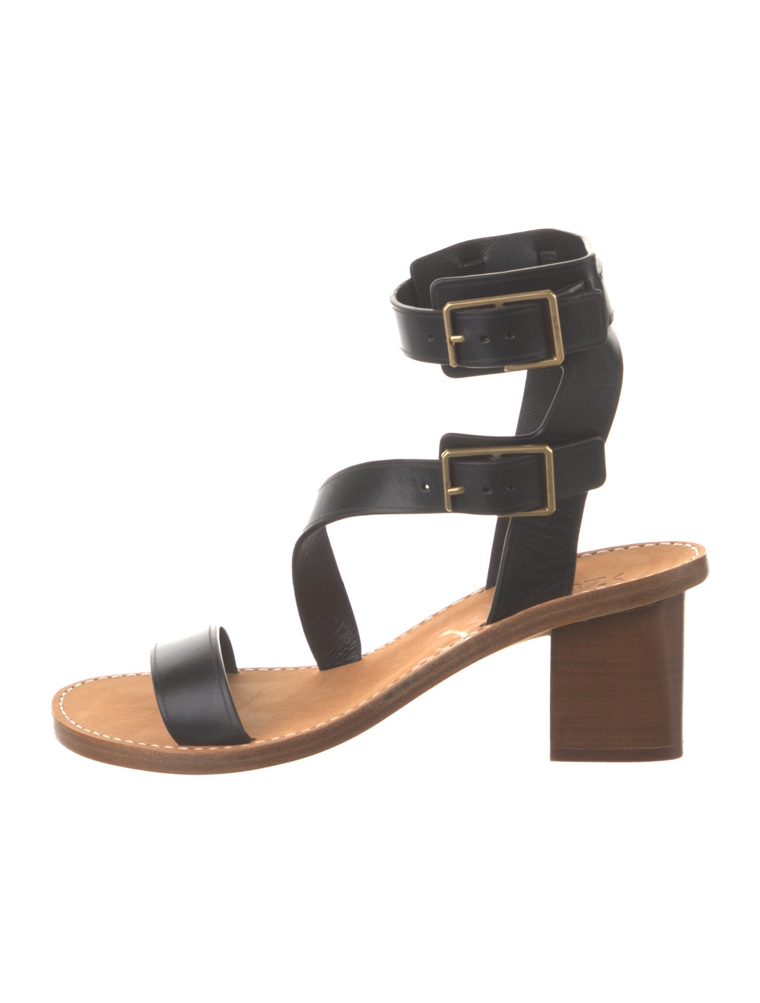 Zadig & Voltaire Leather Gladiator Sandals