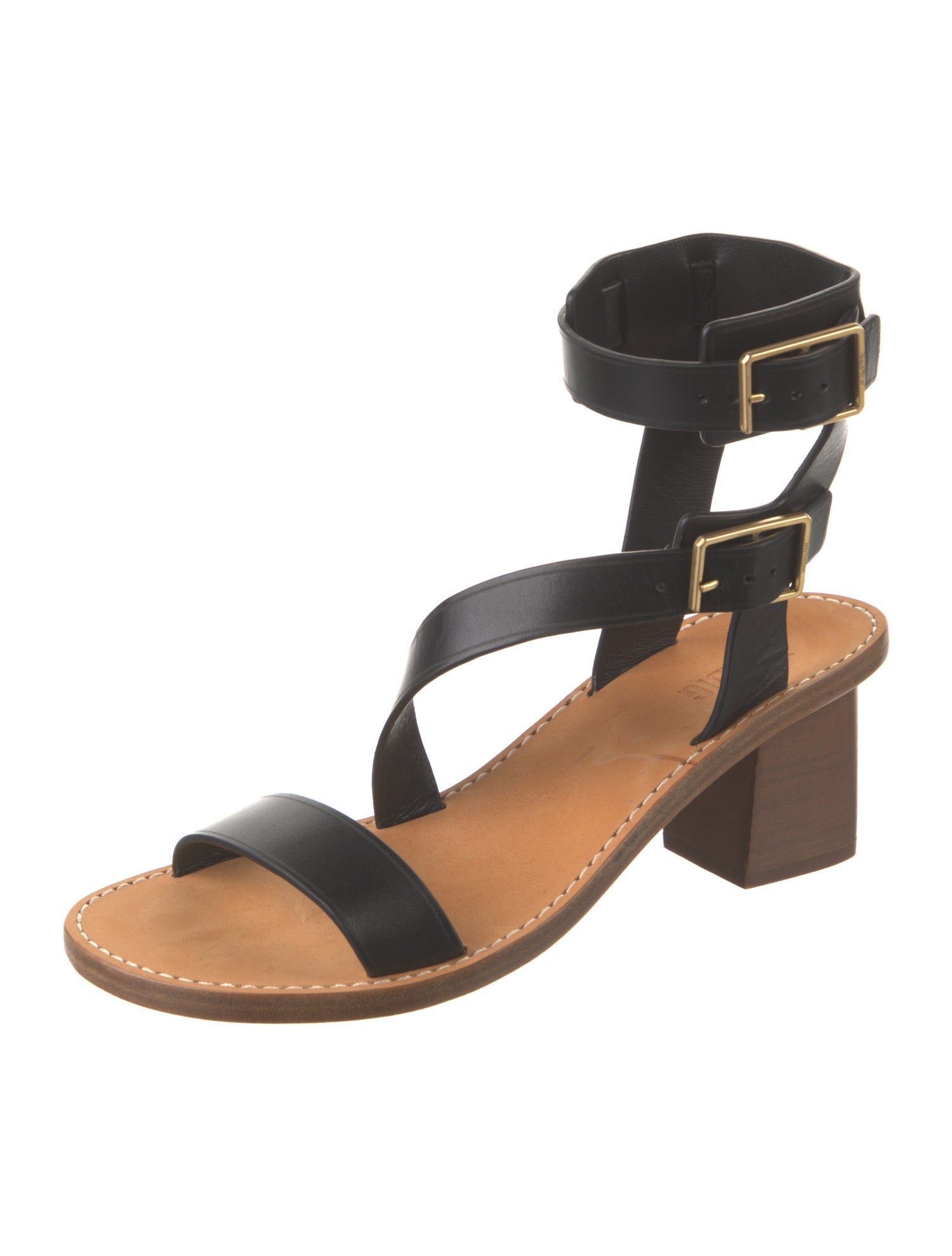 Zadig & Voltaire Leather Gladiator Sandals