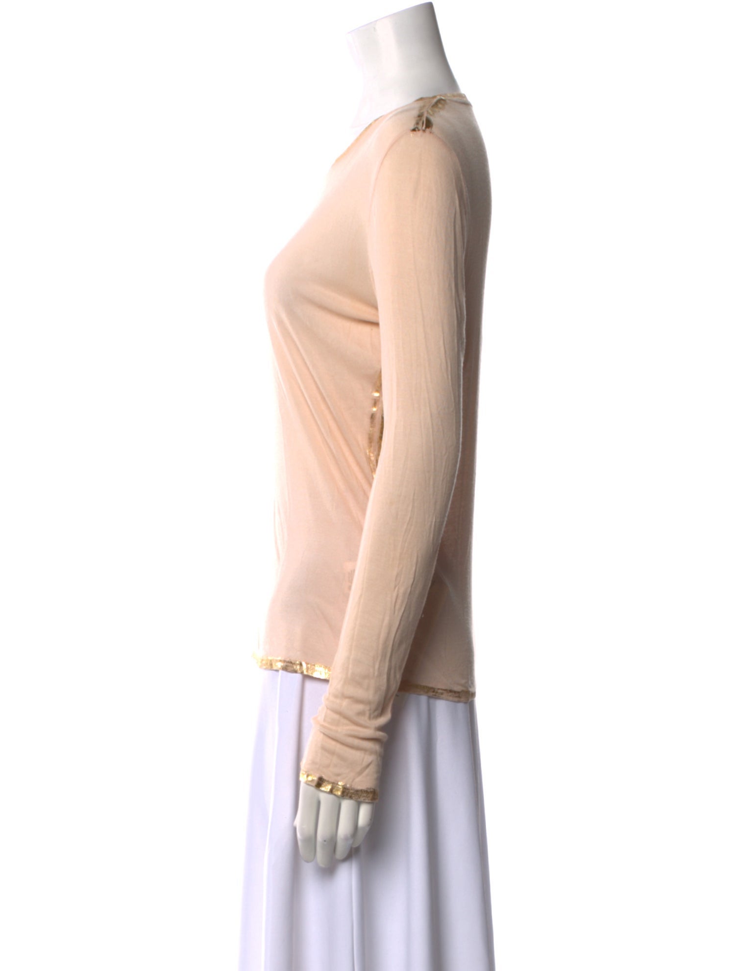 Zadig & Voltaire Crew Neck Long Sleeve Top