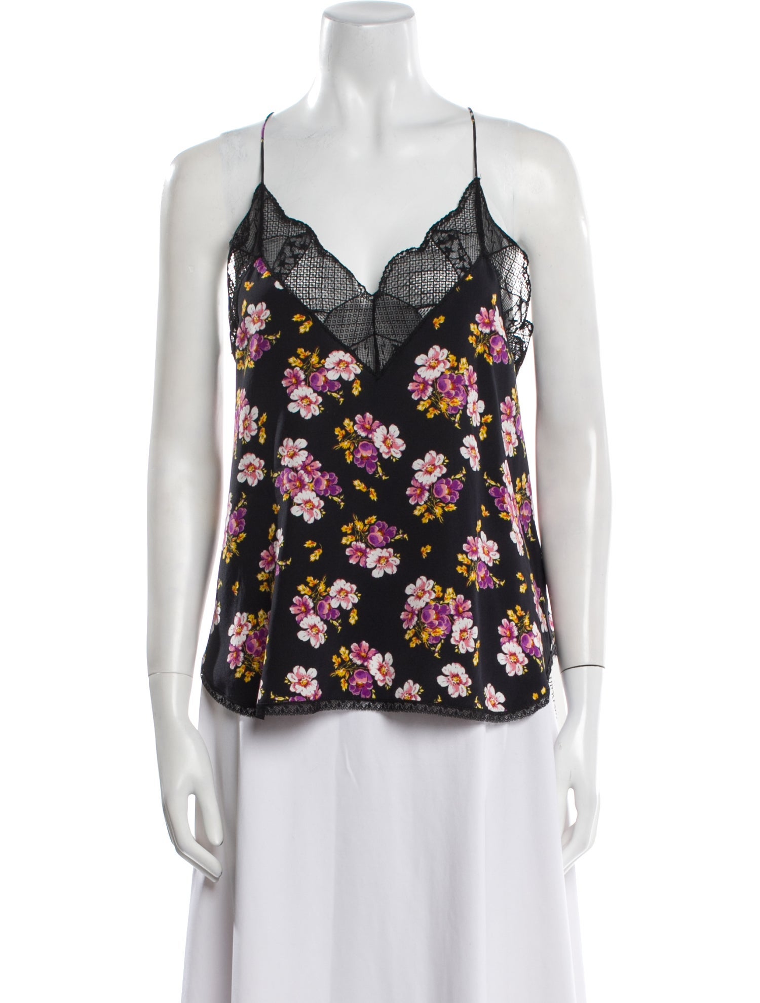 Zadig & Voltaire Silk Floral Print Top