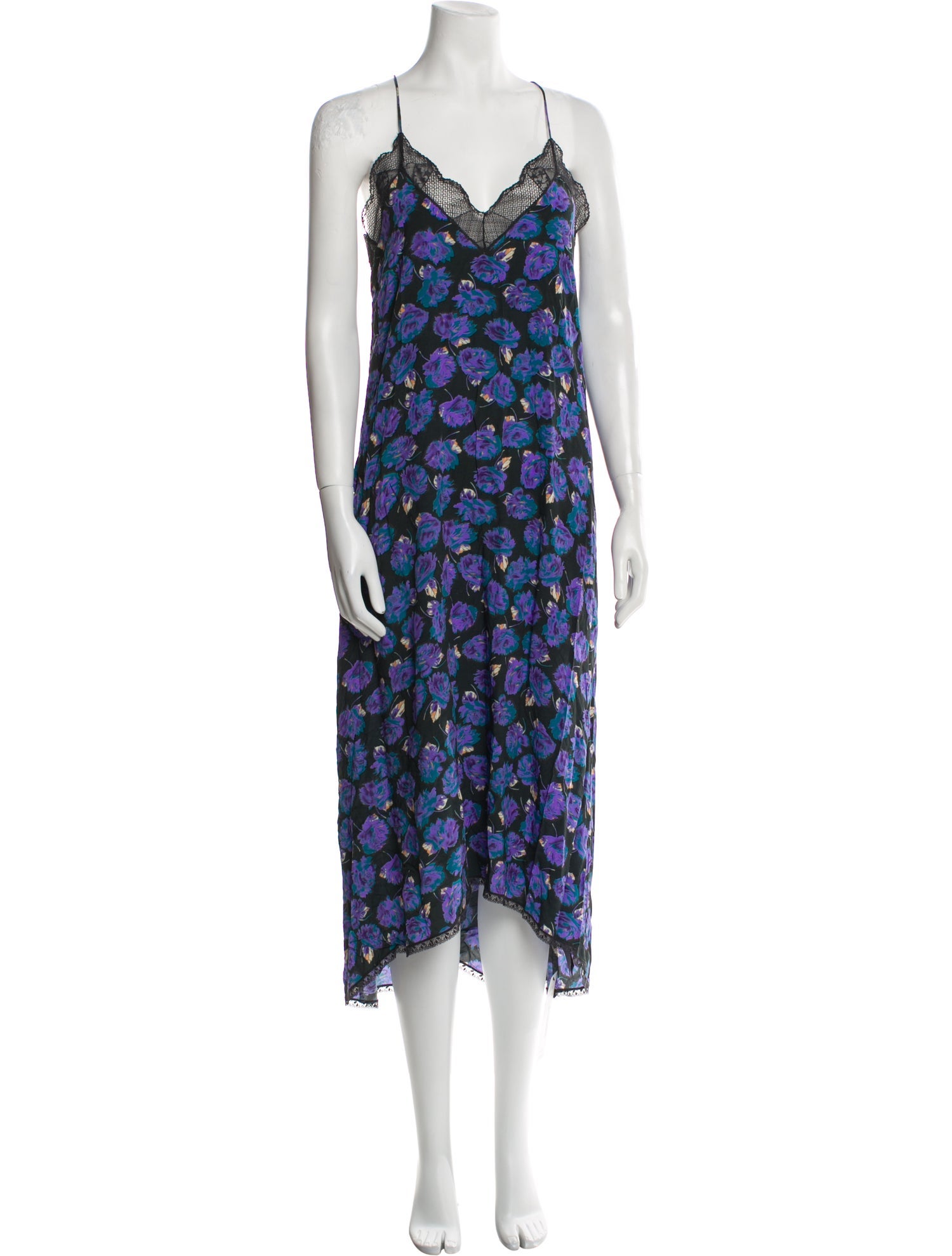 Zadig & Voltaire Floral Print Long Dress