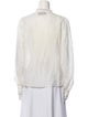Zadig & Voltaire Mock Neck Long Sleeve Button-Up Top