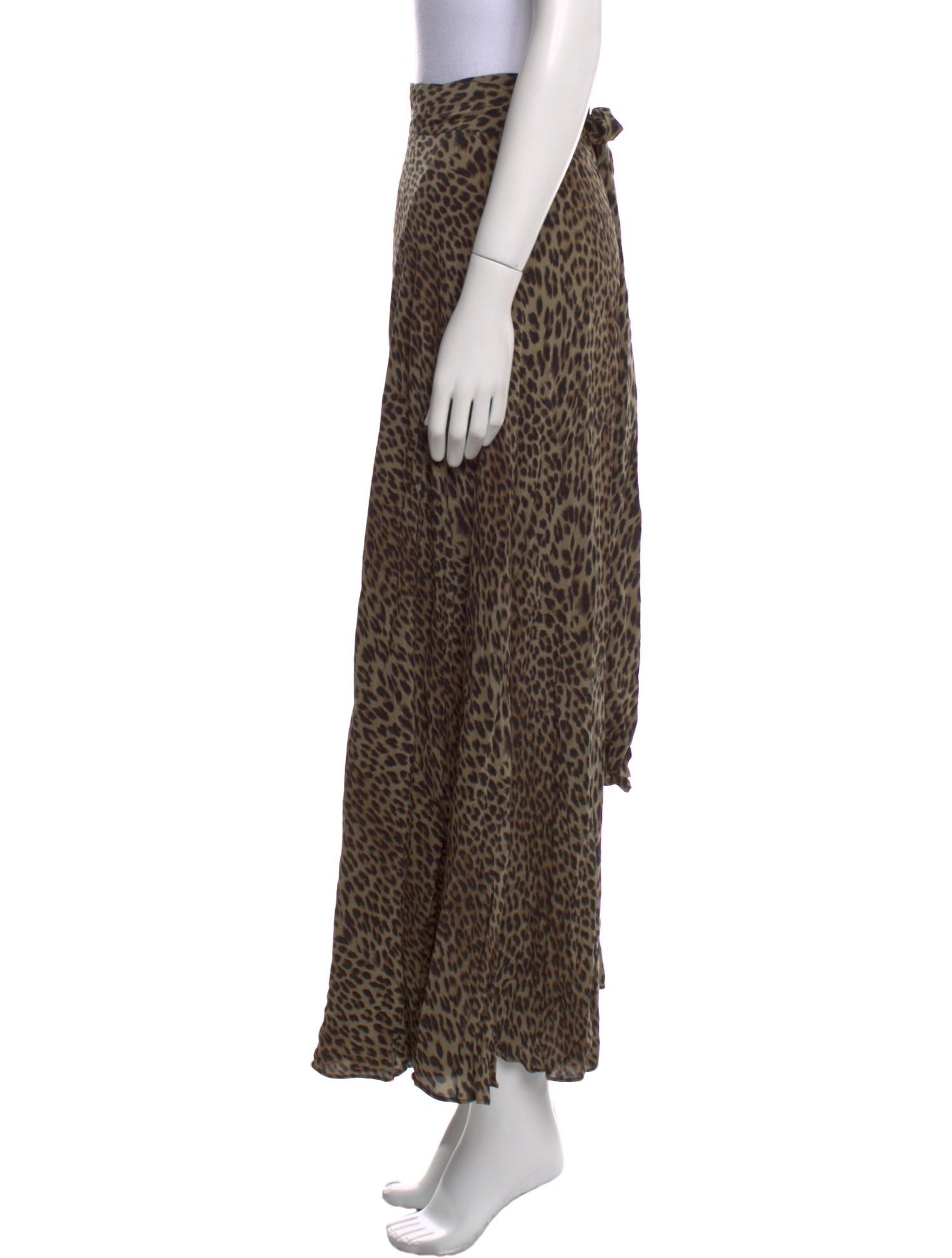 Zadig & Voltaire Animal Print Midi Length Skirt