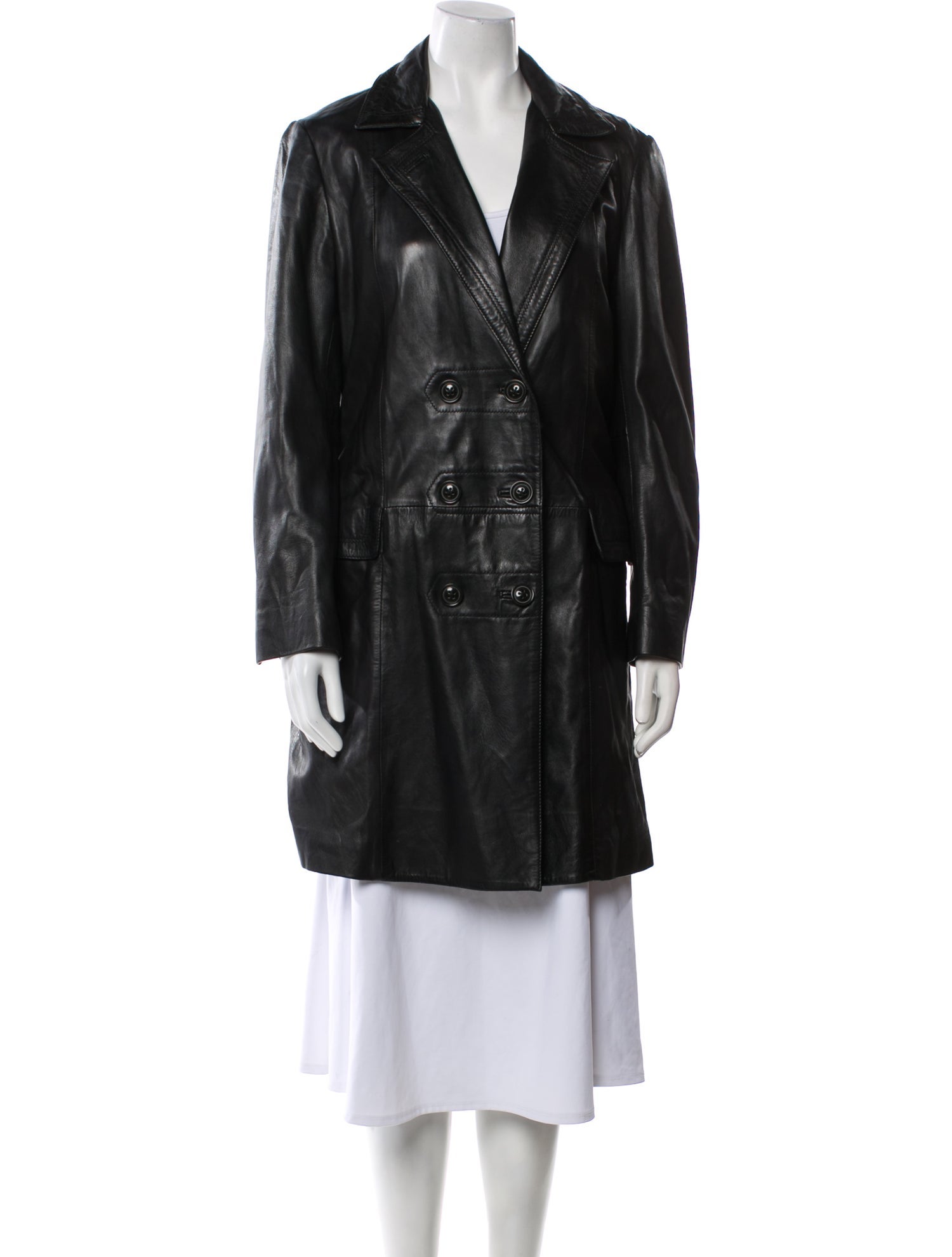 Zadig & Voltaire Leather Trench Coat
