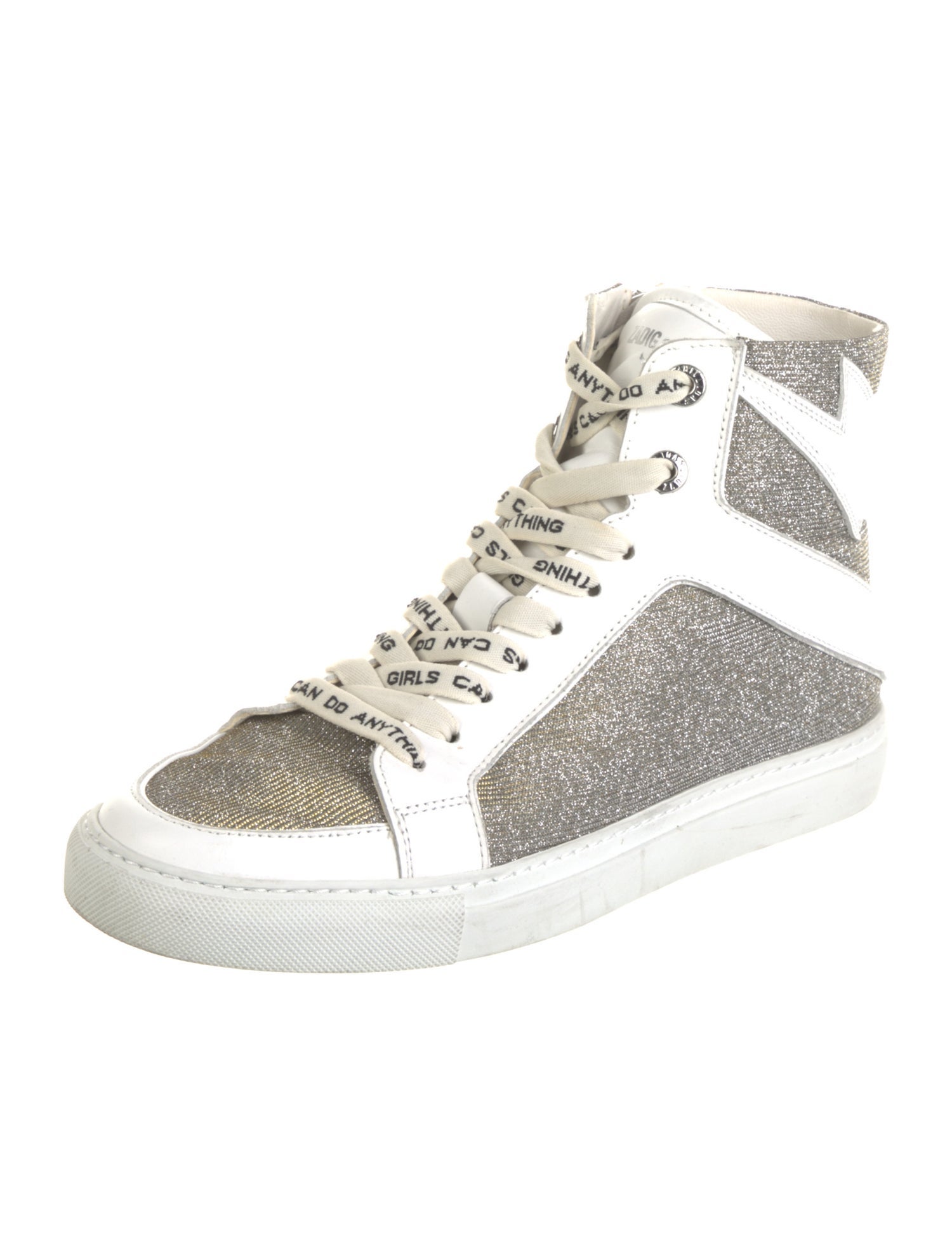 Zadig & Voltaire Glitter Glitter Accents Sneakers