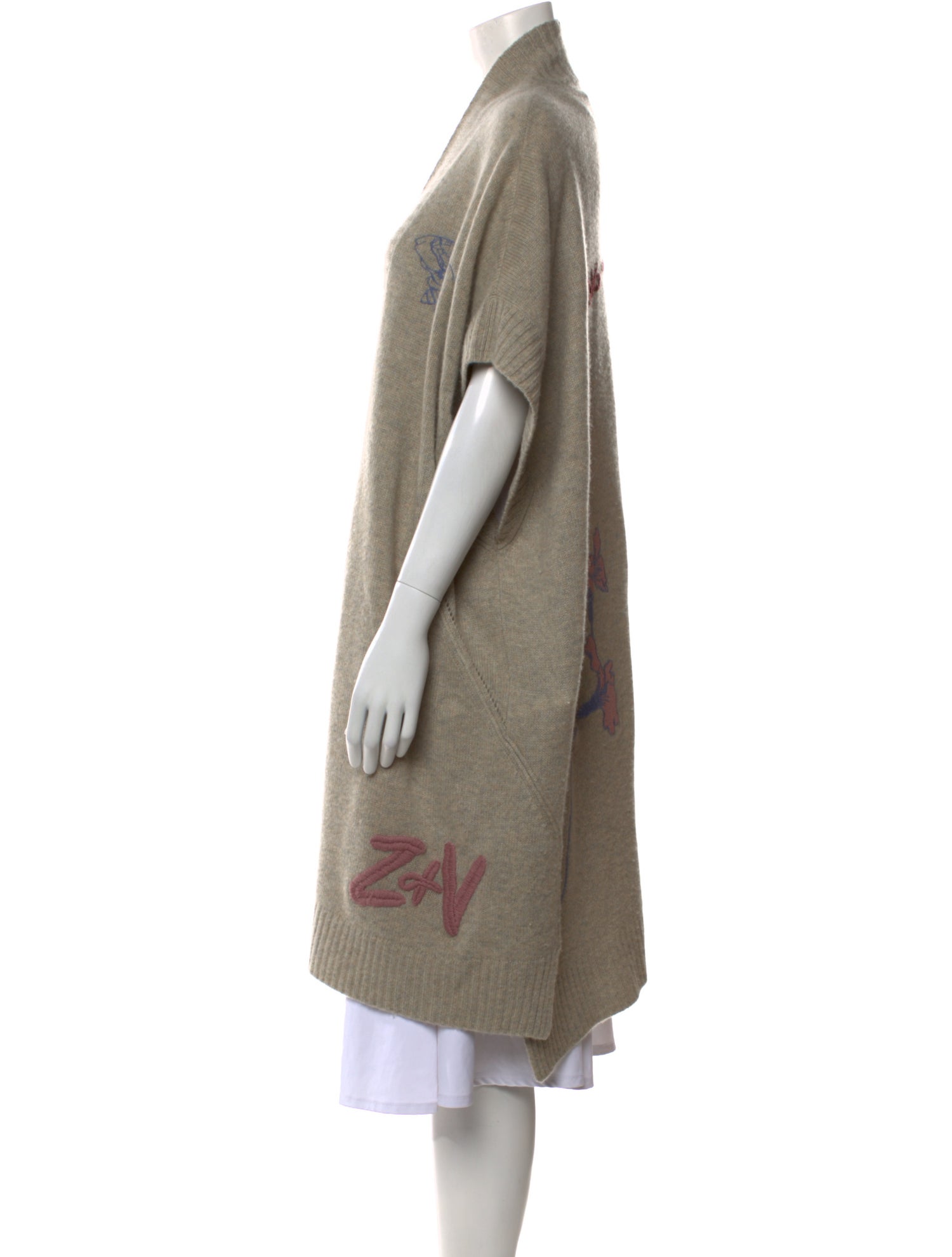 Zadig & Voltaire Cashmere Open Front Sweater