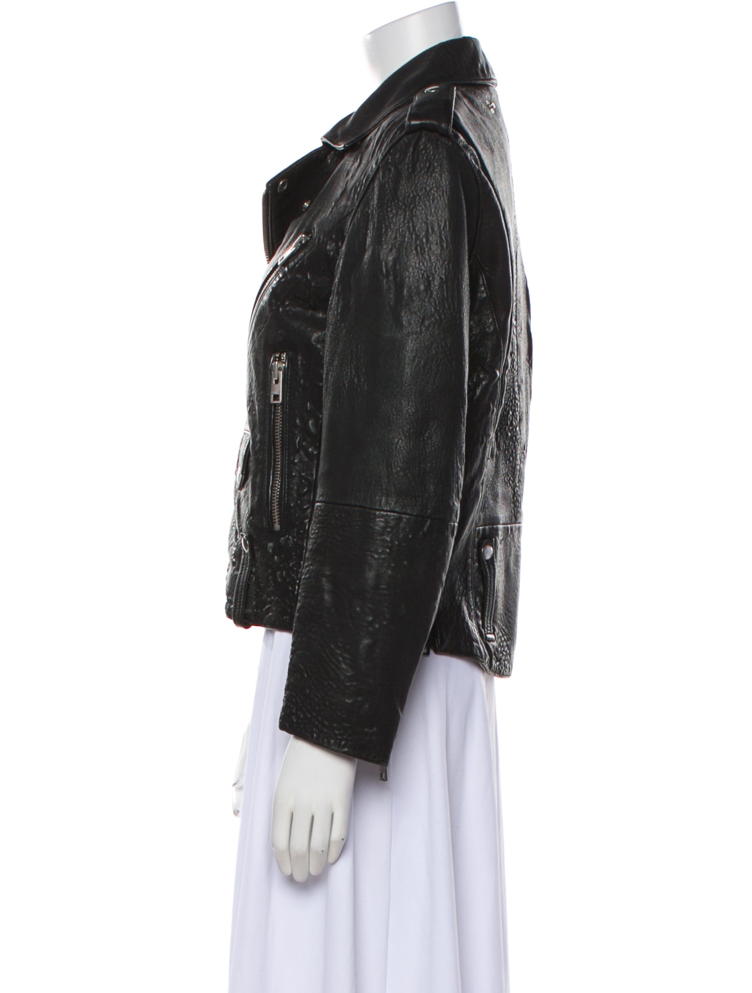 Zadig & Voltaire Lamb Leather Biker Jacket