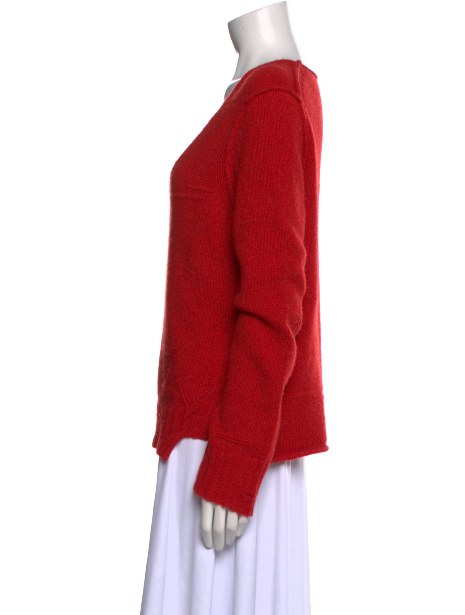 Zadig & Voltaire Cashmere Plunge Neckline Sweater