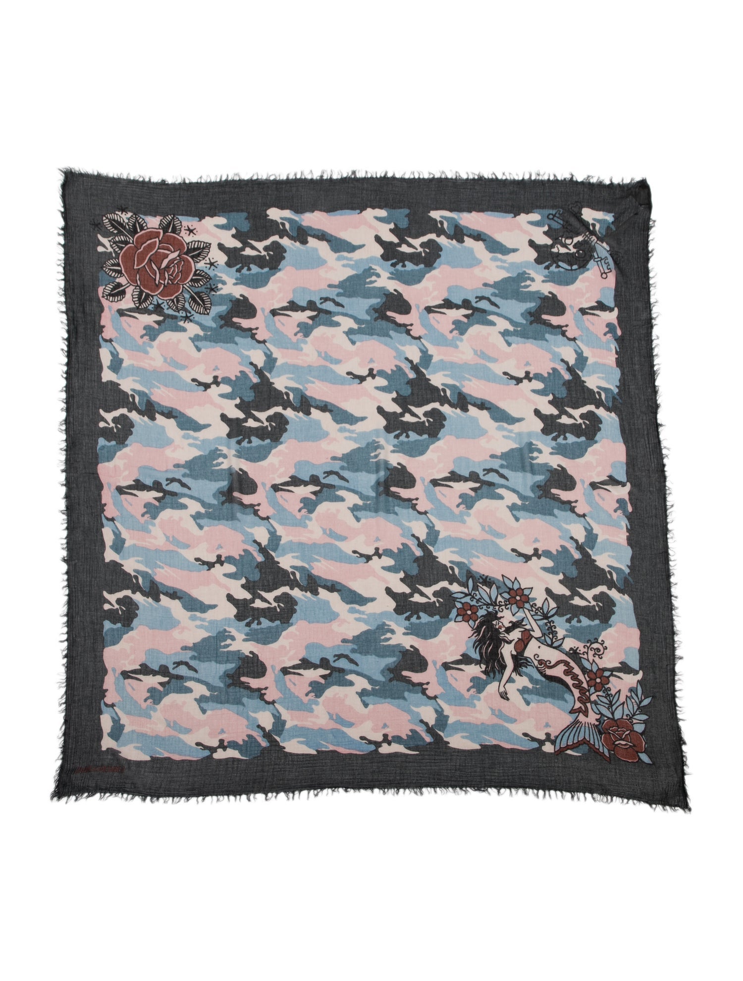 Zadig & Voltaire Wool Printed Scarf