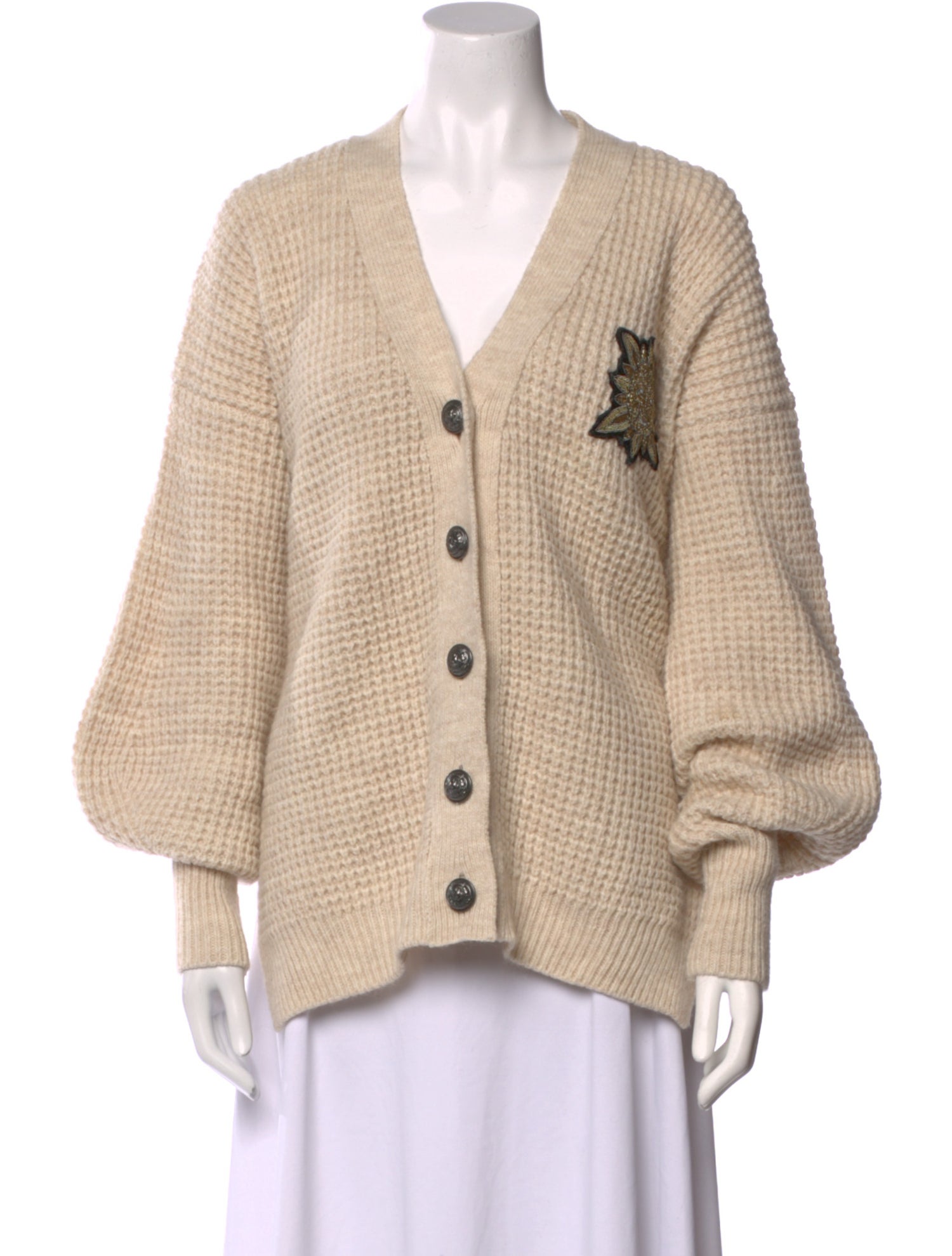 Zadig & Voltaire Graphic Print V-Neck Sweater