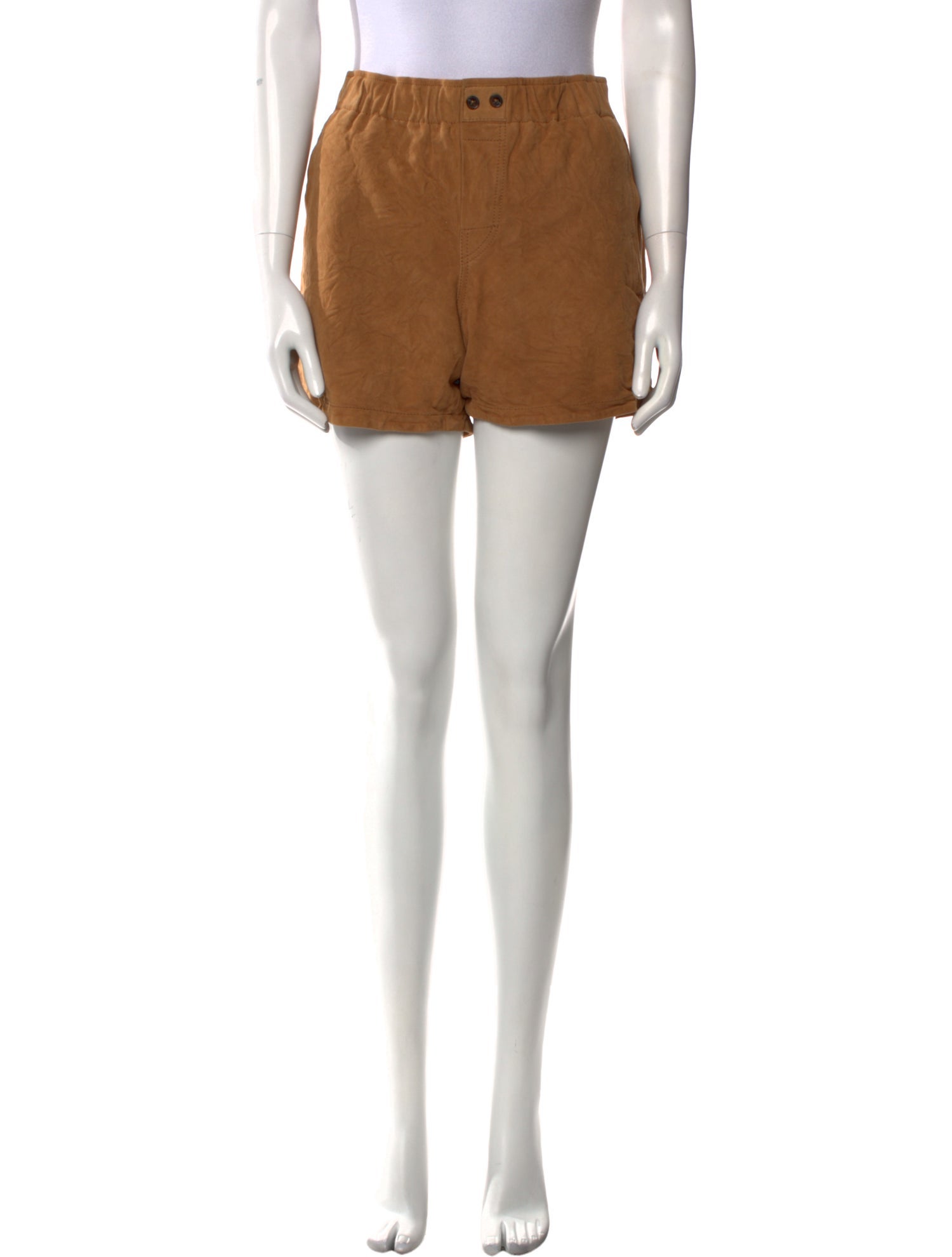 Zadig & Voltaire Goat Leather Mini Shorts