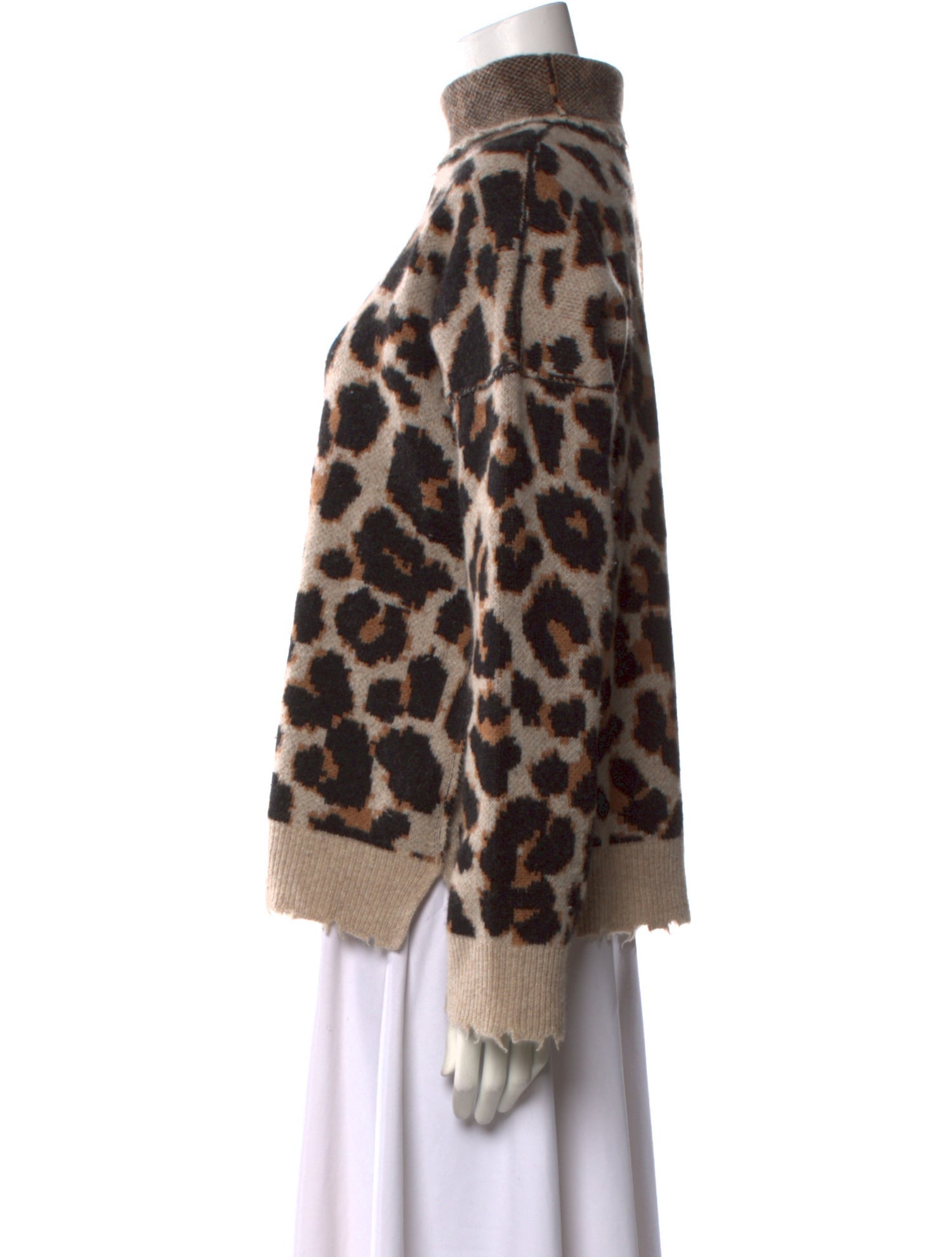 Zadig & Voltaire Cashmere Animal Print Sweater