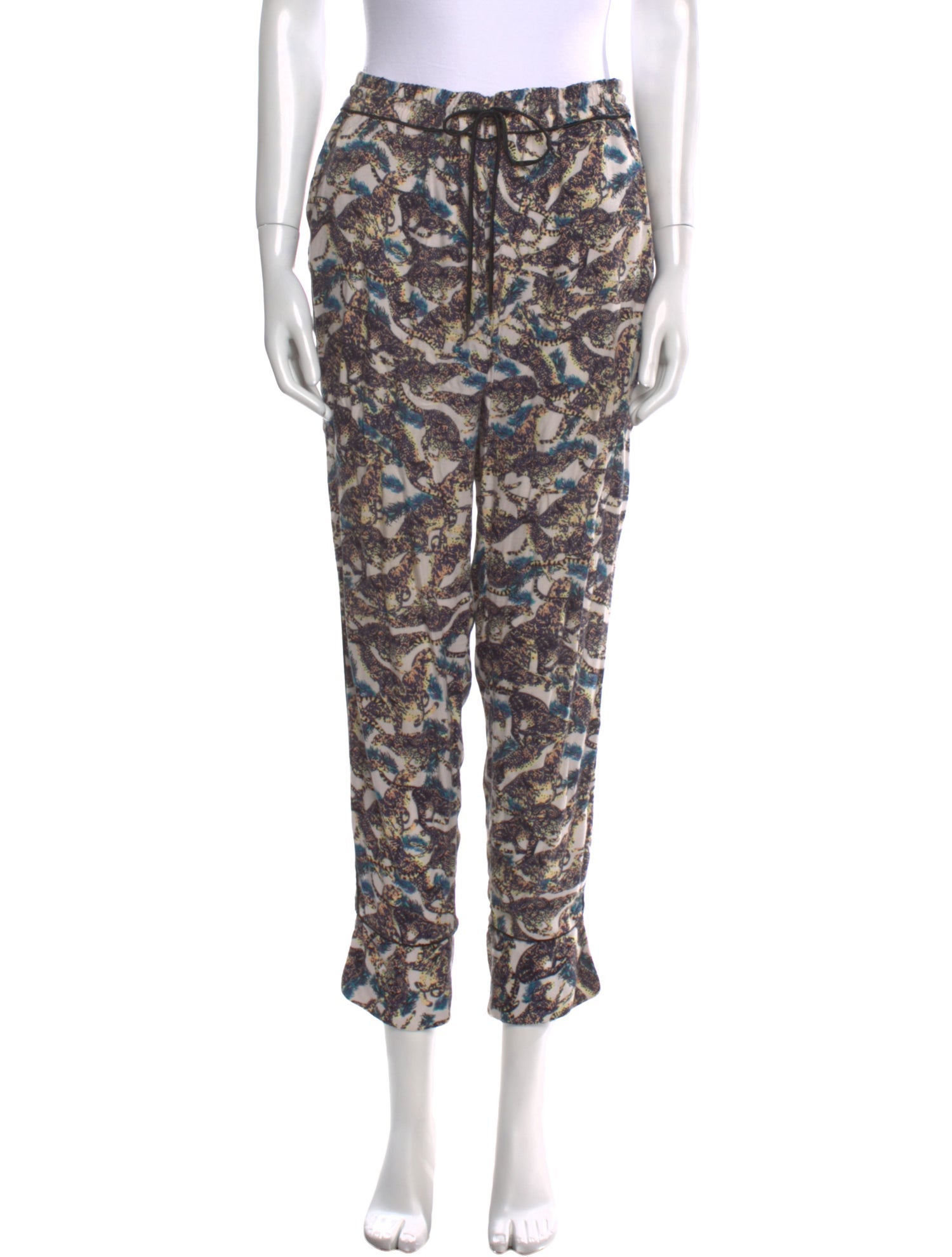 Zadig & Voltaire Printed Straight Leg Pants