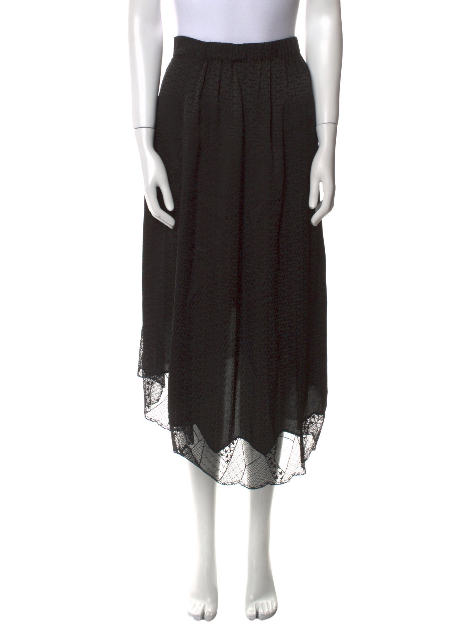 Zadig & Voltaire Silk Midi Length Skirt