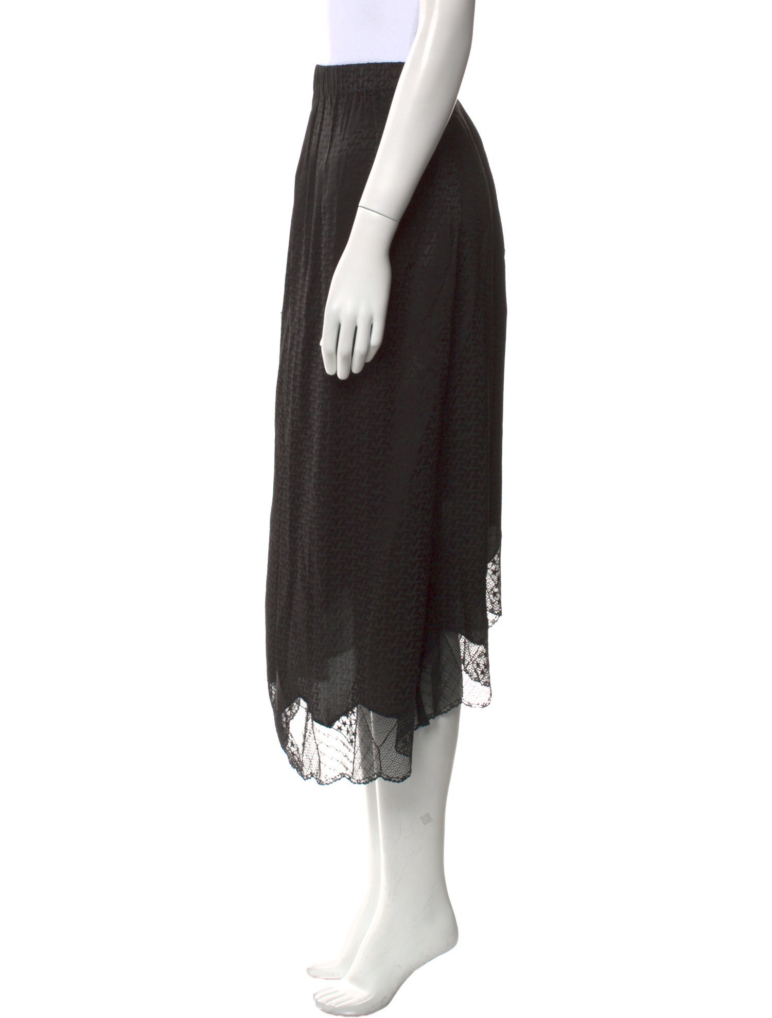 Zadig & Voltaire Silk Midi Length Skirt