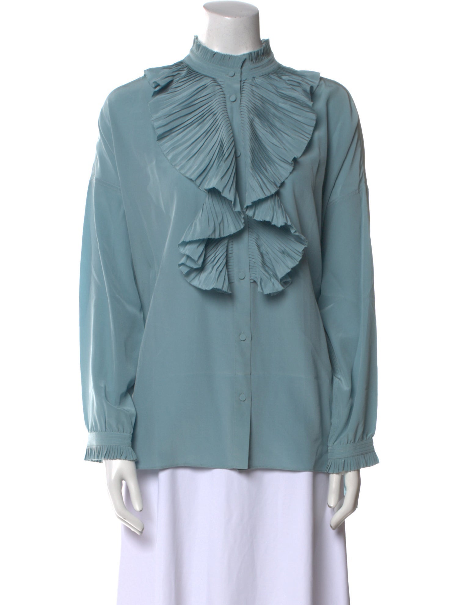 Zadig & Voltaire Silk Mock Neck Blouse