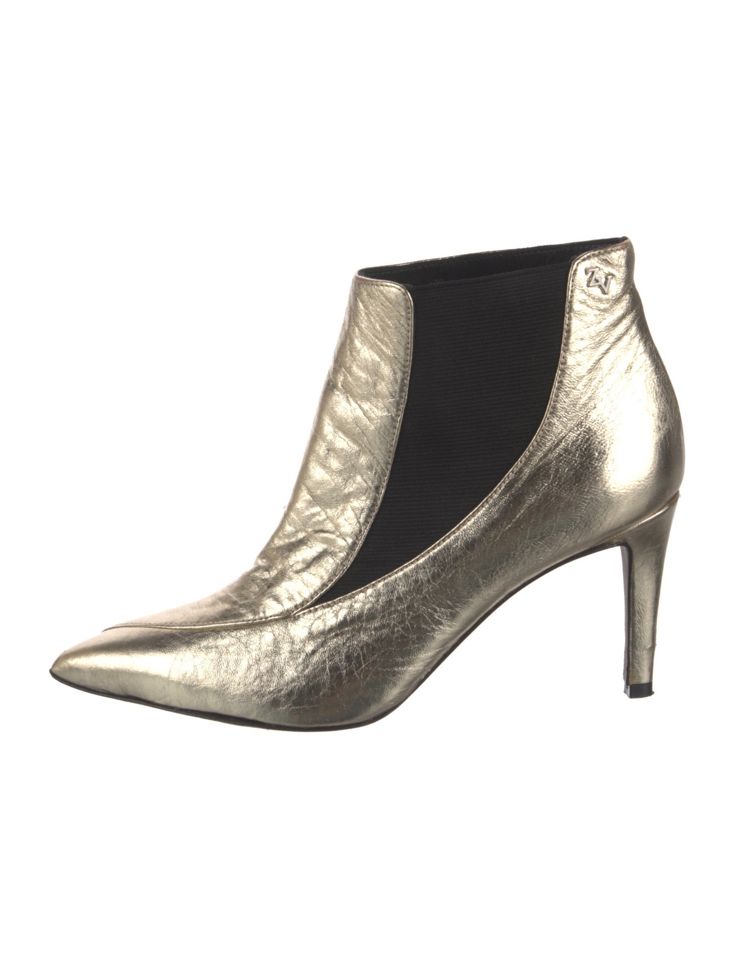 Zadig & Voltaire Leather Grosgrain Trim Chelsea Boots