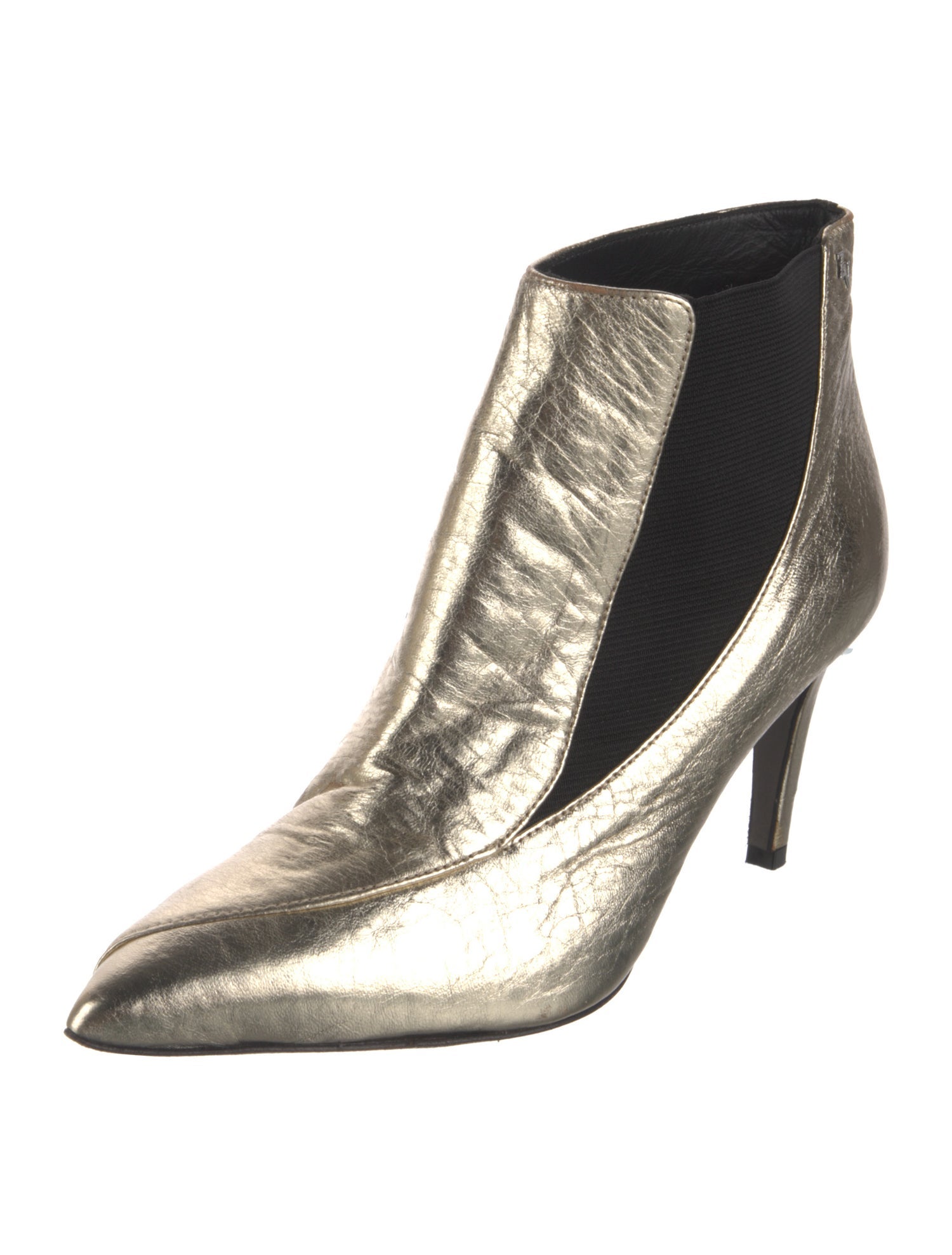 Zadig & Voltaire Leather Grosgrain Trim Chelsea Boots