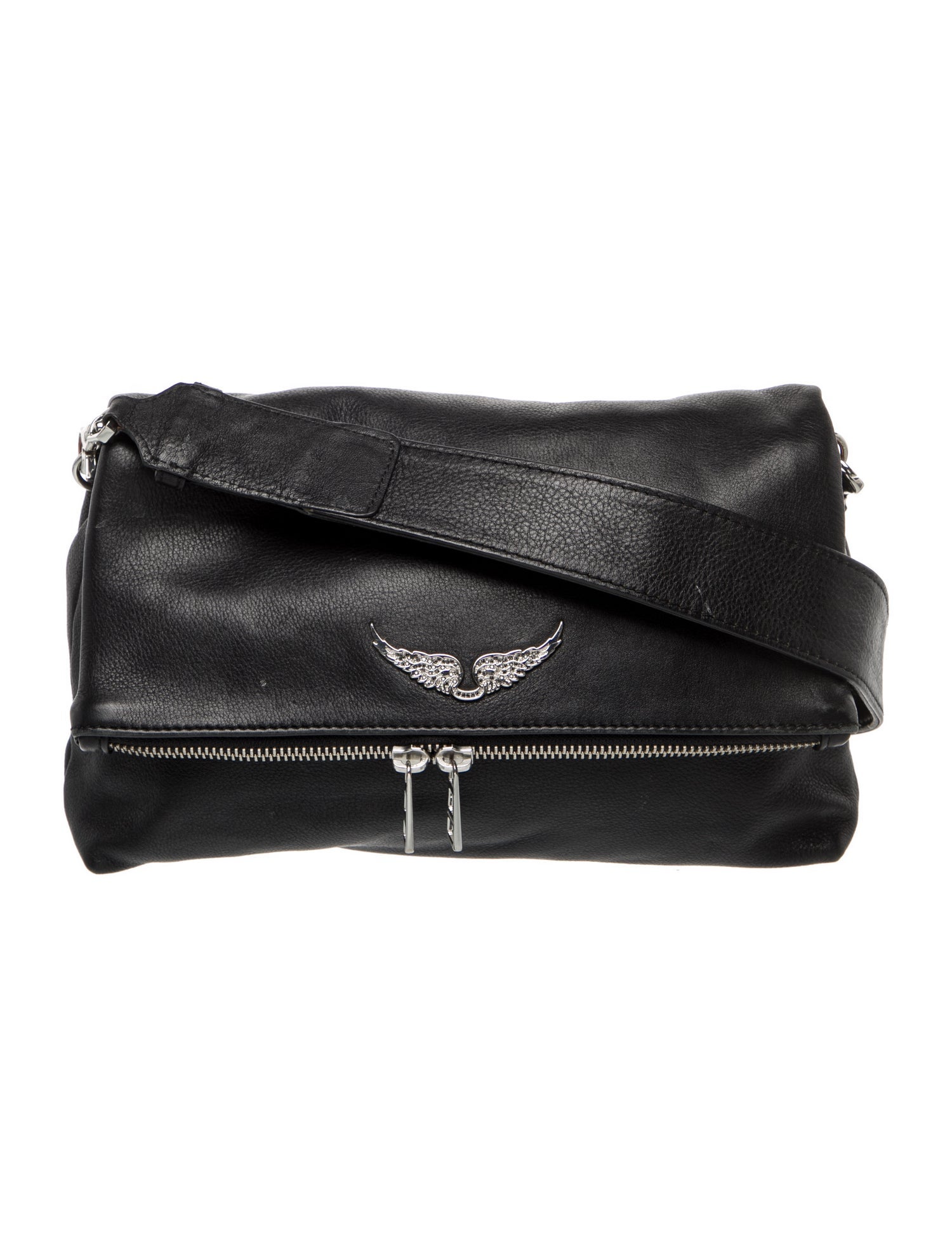 Zadig & Voltaire Leather Messenger Bag