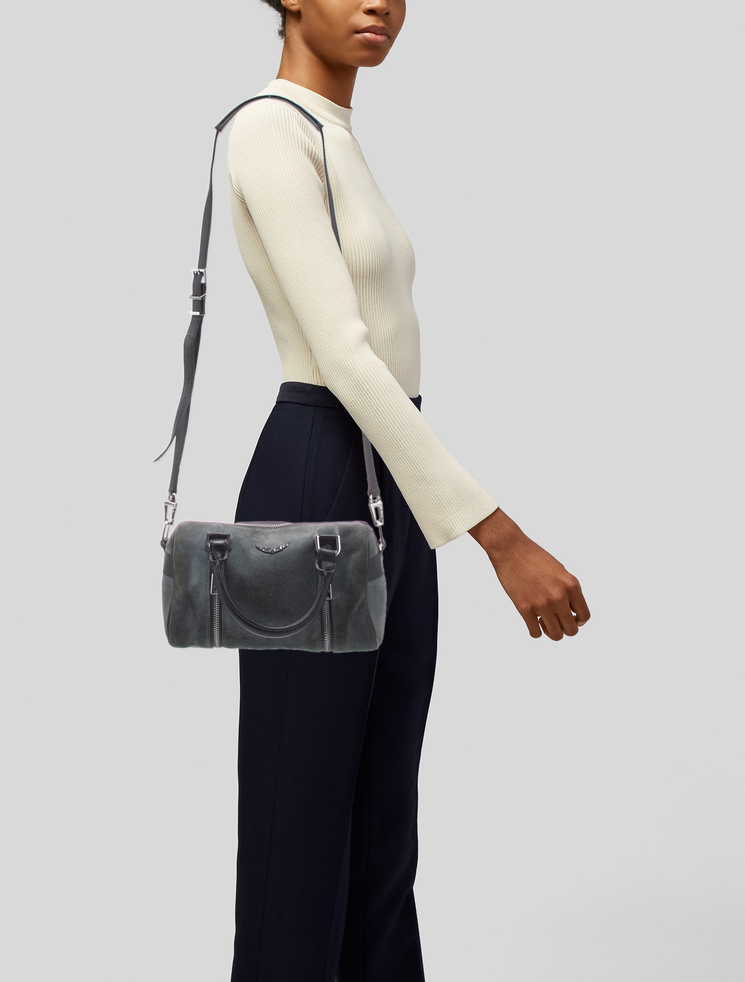 Zadig & Voltaire Suede Shoulder Bag