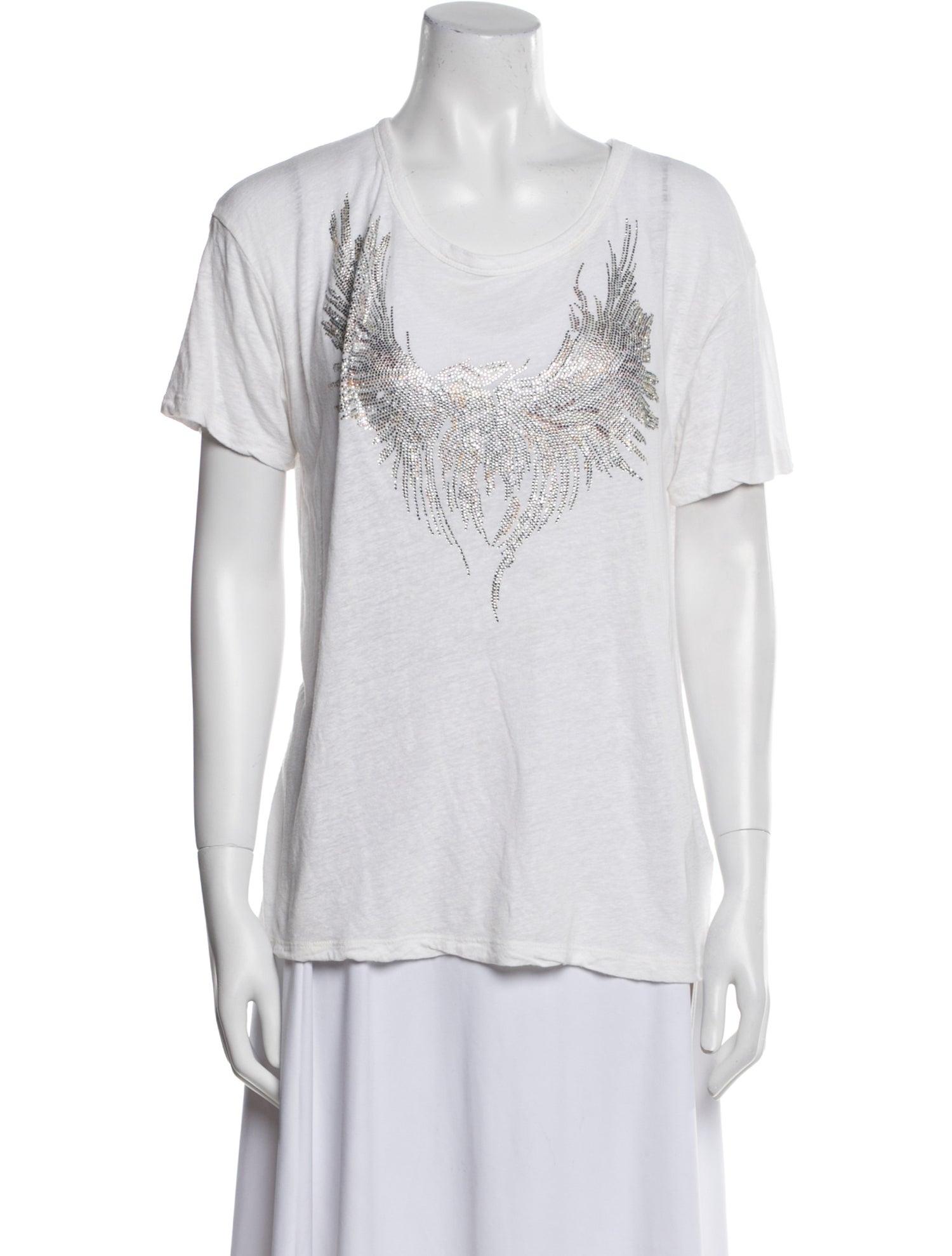 Zadig & Voltaire Scoop Neck Short Sleeve T-Shirt