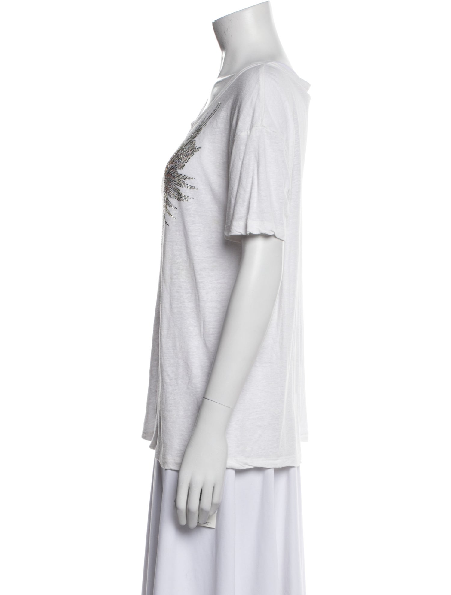 Zadig & Voltaire Scoop Neck Short Sleeve T-Shirt