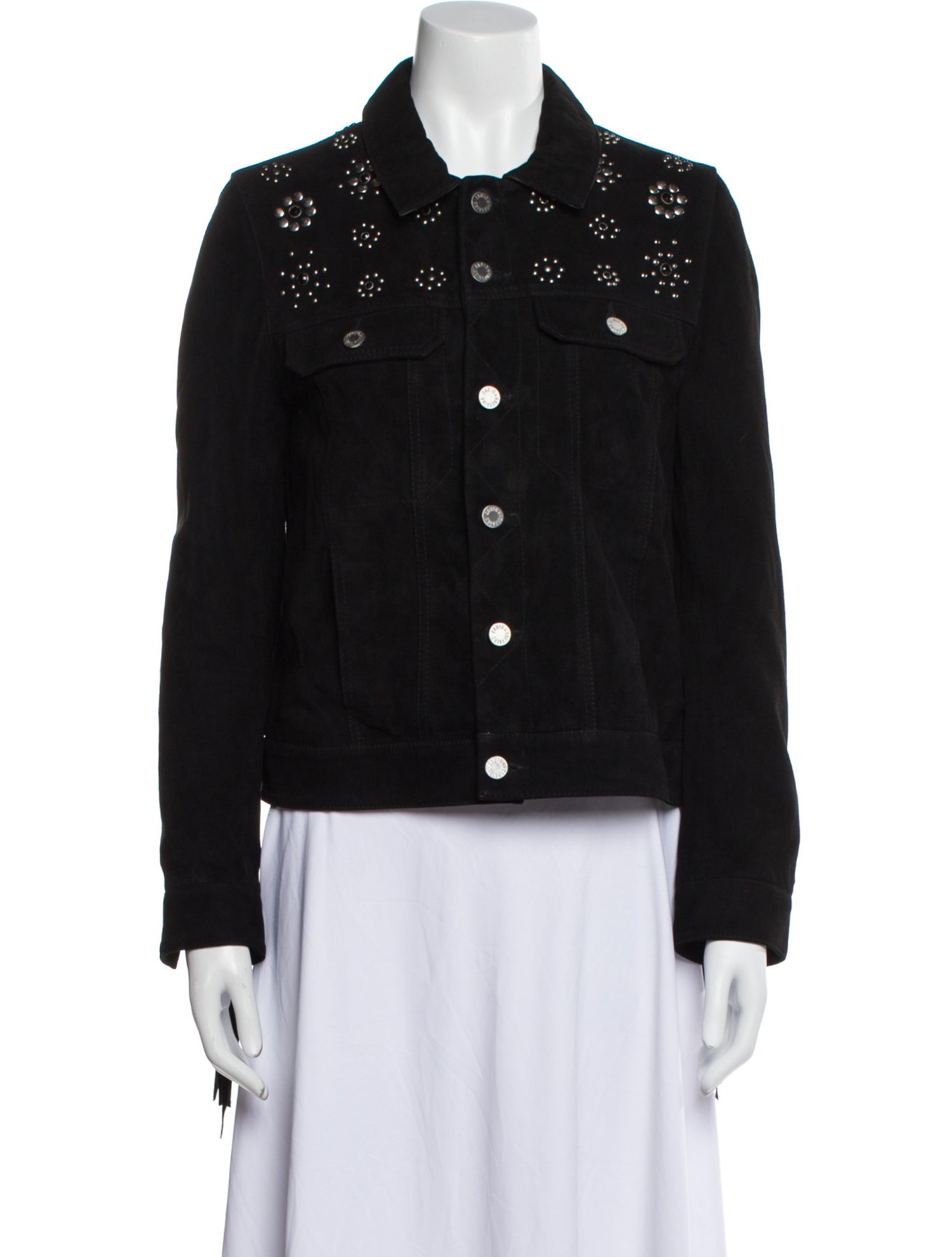 Zadig & Voltaire Suede Denim Jacket