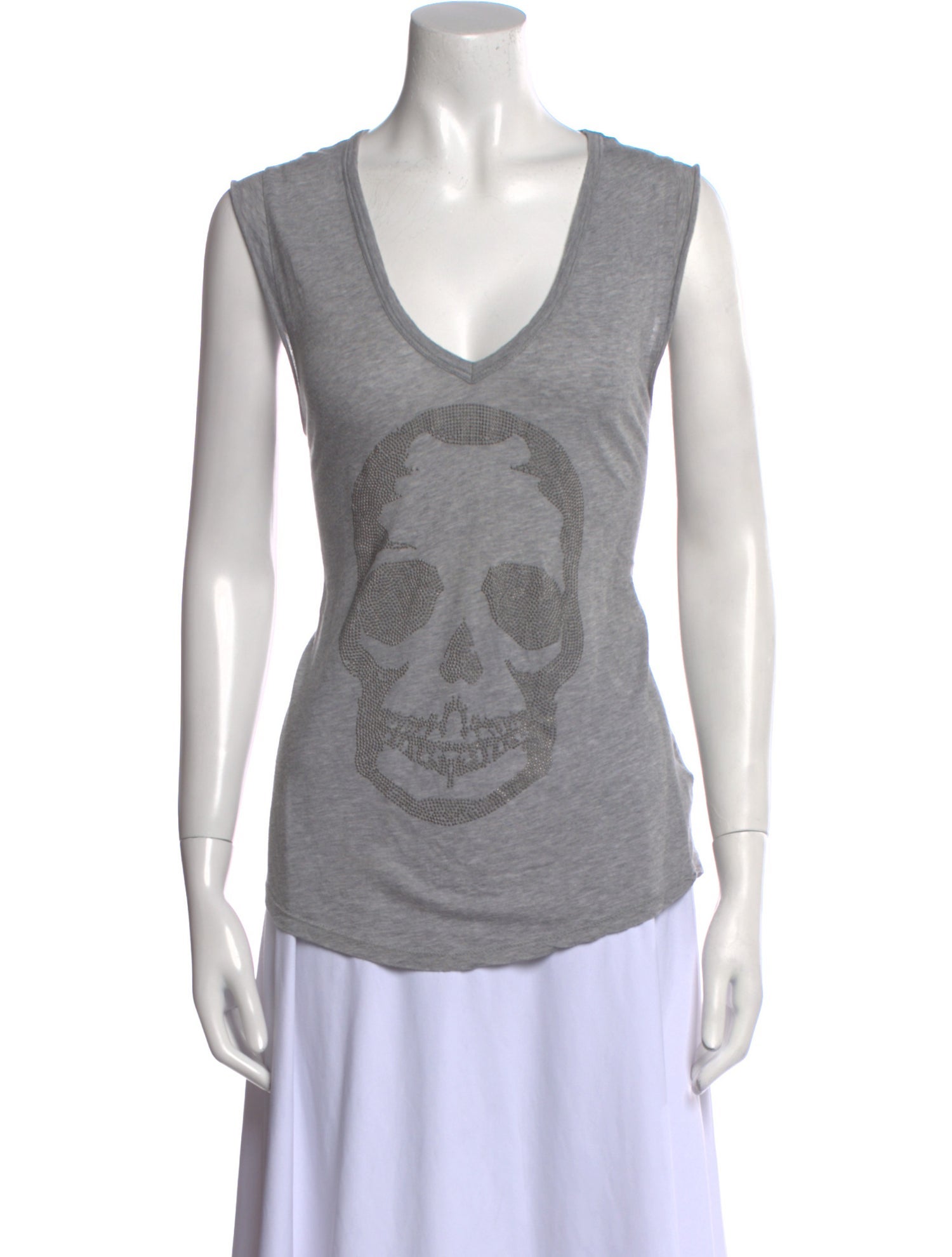 Zadig & Voltaire Graphic Print V-Neck Top