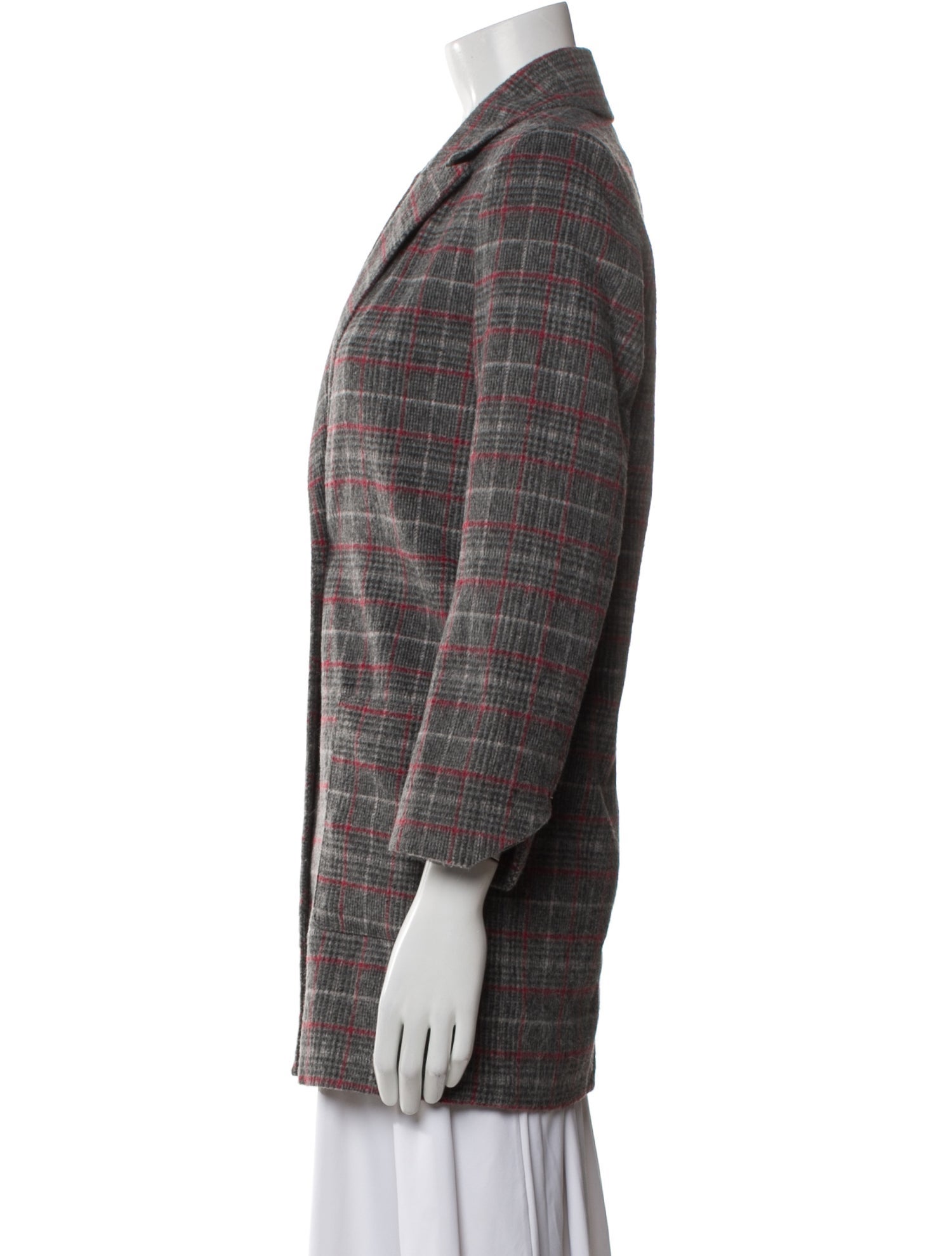 Zadig & Voltaire Plaid Print Coat