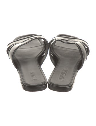 Zadig & Voltaire Leather Cutout Accent Slides