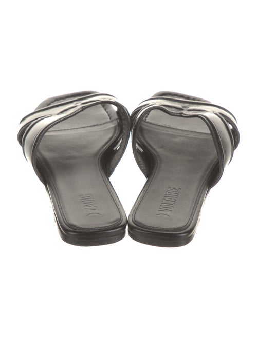 Zadig & Voltaire Leather Cutout Accent Slides