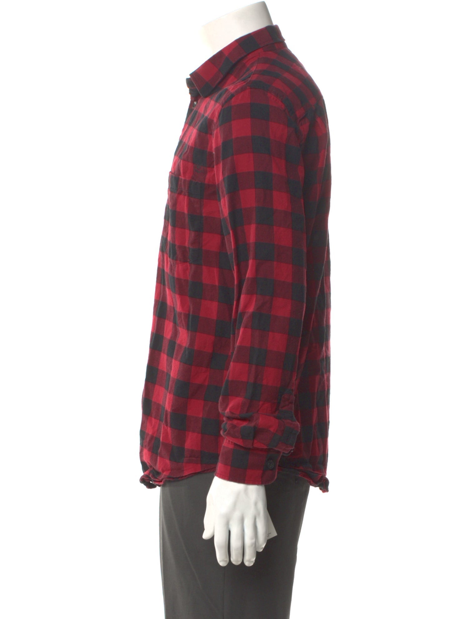 Zadig & Voltaire Plaid Print Long Sleeve Shirt