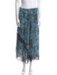Zadig & Voltaire Floral Print Midi Length Skirt