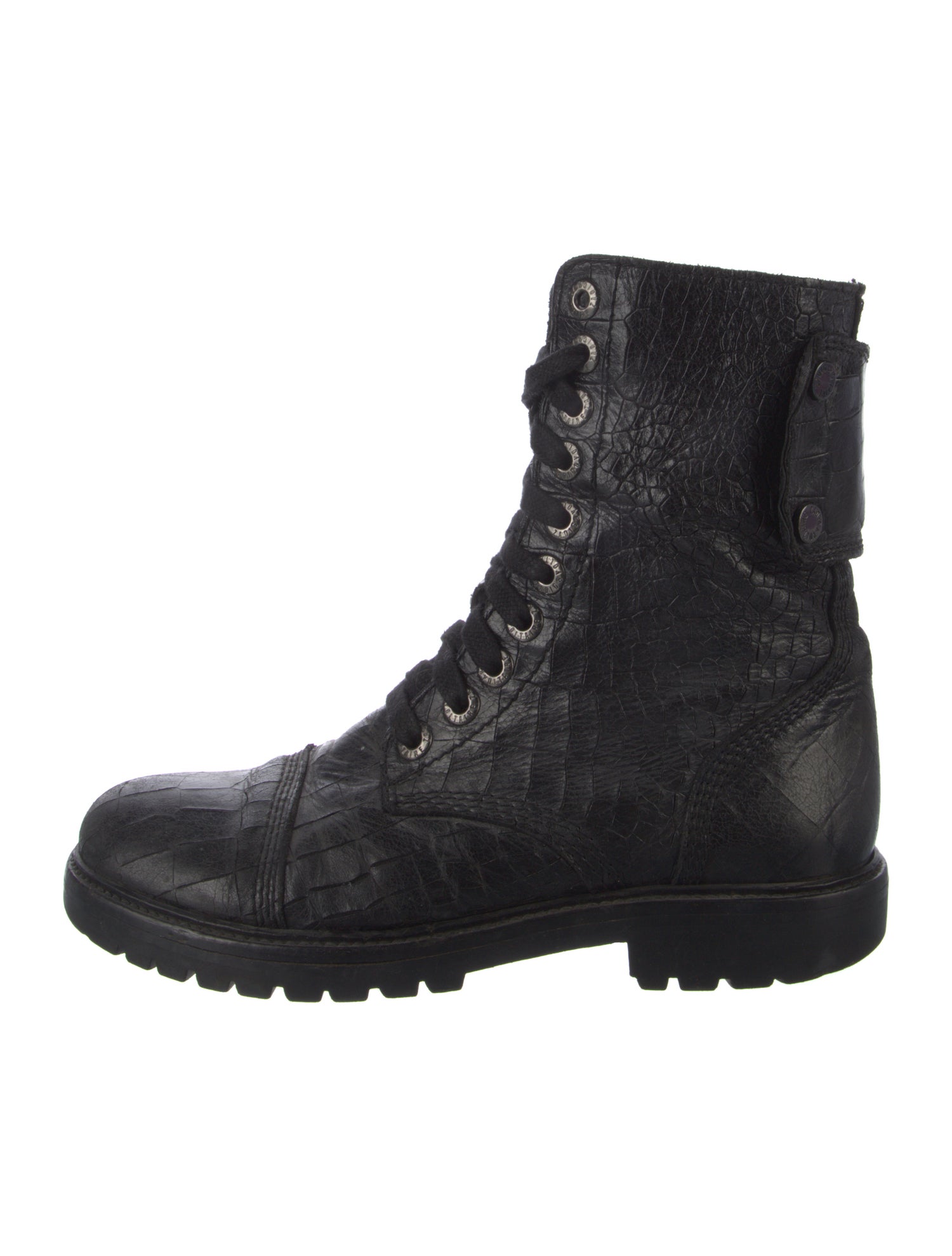 Zadig & Voltaire Leather Combat Boots