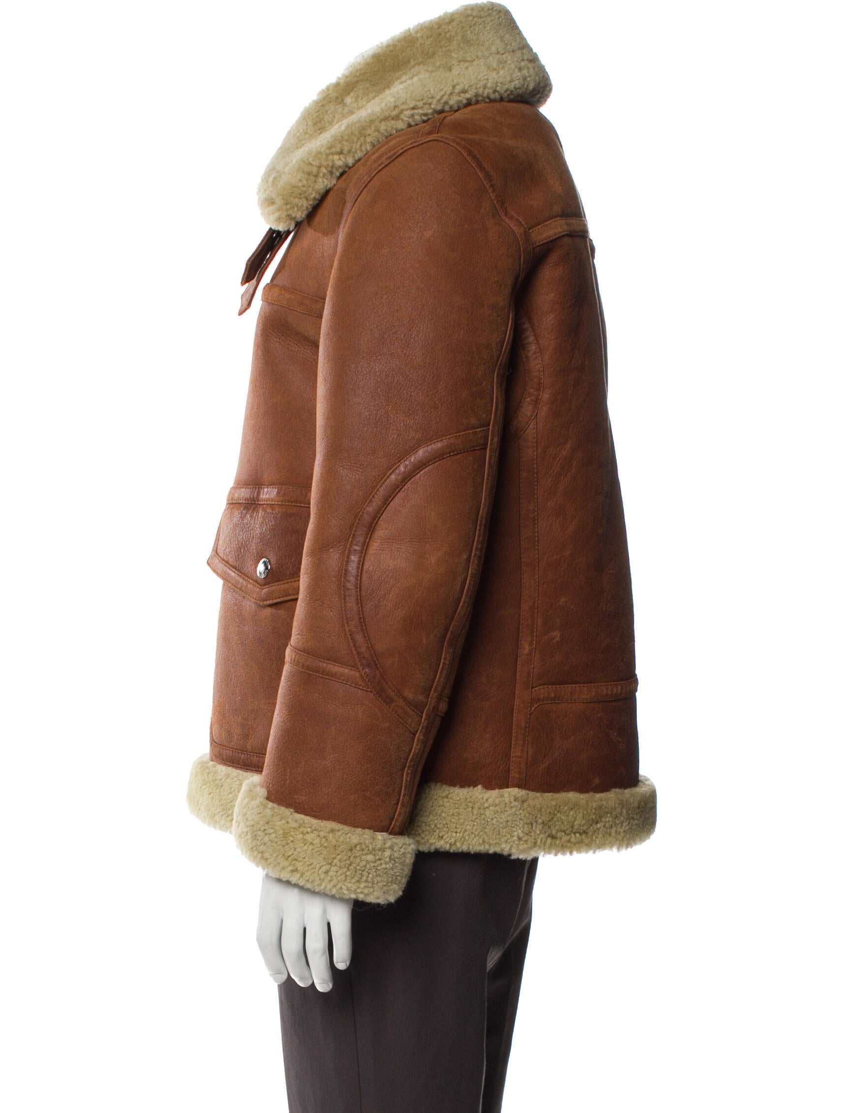 Zadig & Voltaire Lamb Leather Utility Jacket