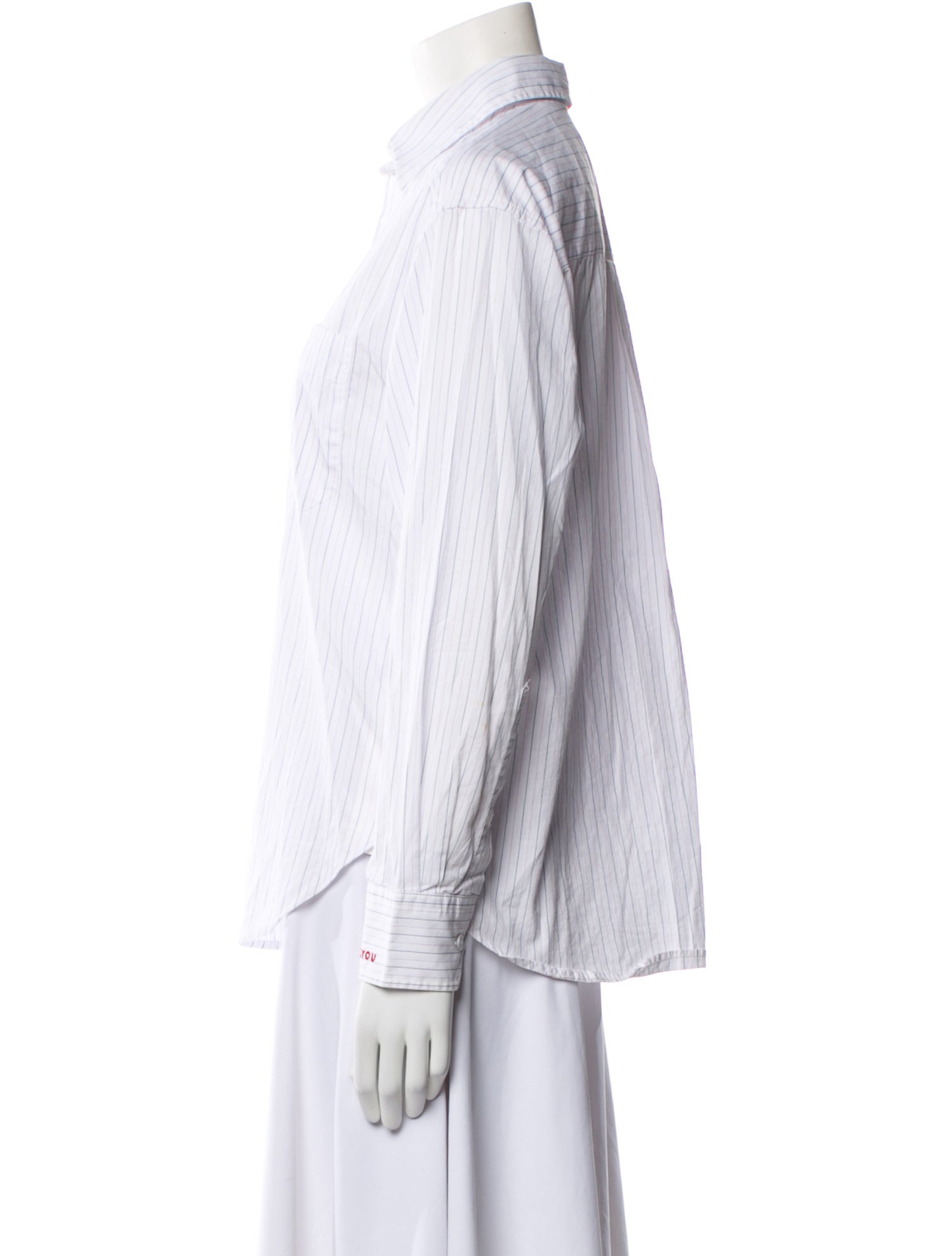 Zadig & Voltaire Striped Long Sleeve Button-Up Top