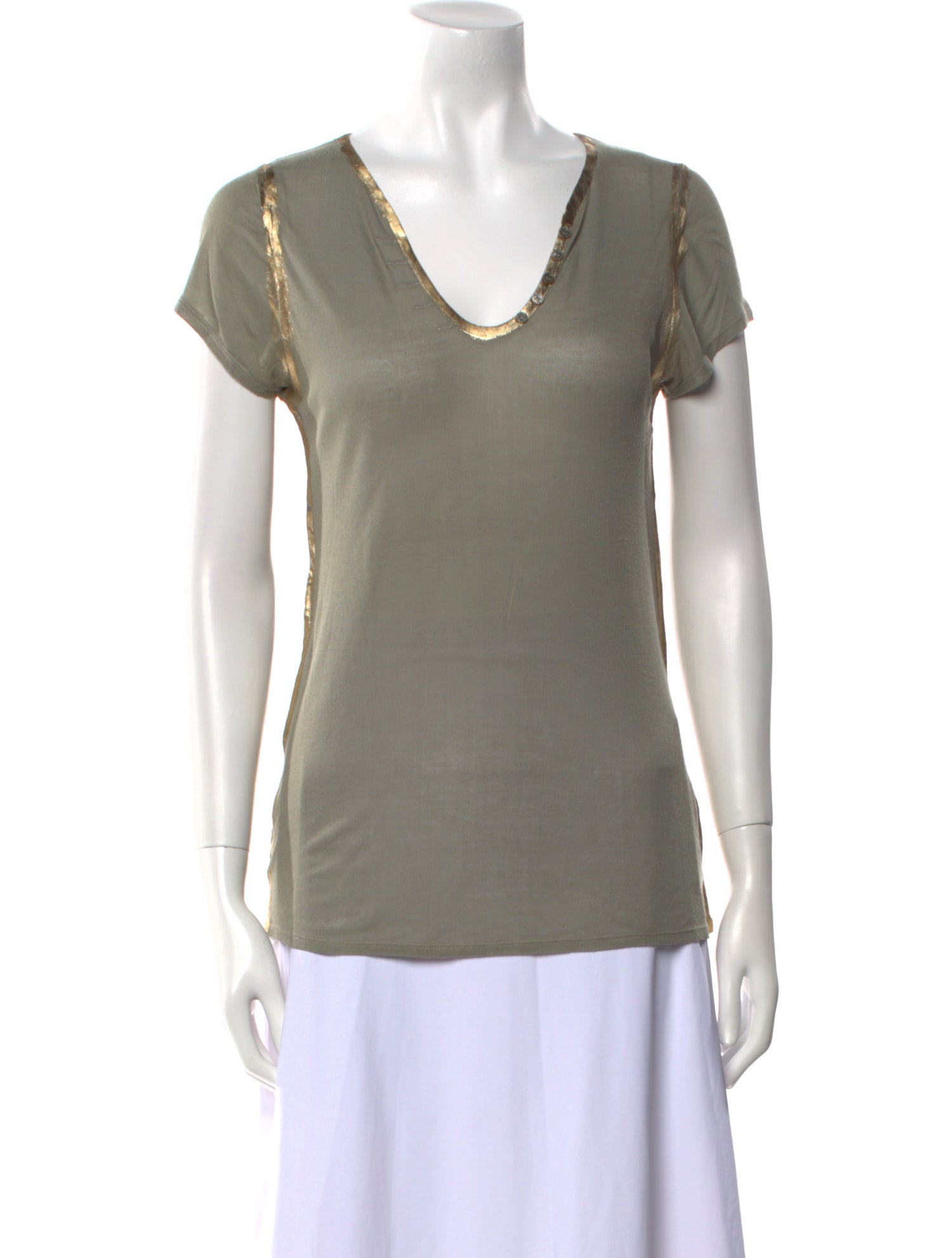 Zadig & Voltaire V-Neck Short Sleeve T-Shirt