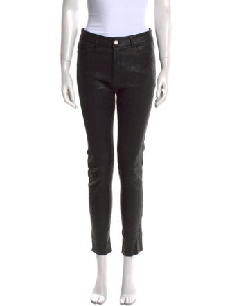 Zadig & Voltaire Lamb Leather Skinny Leg Pants
