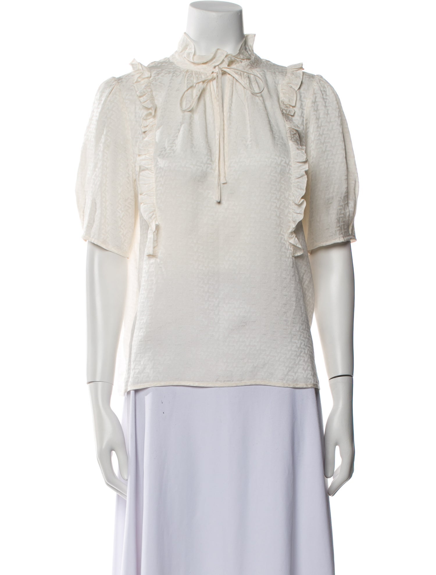 Zadig & Voltaire Silk Mock Neck Blouse