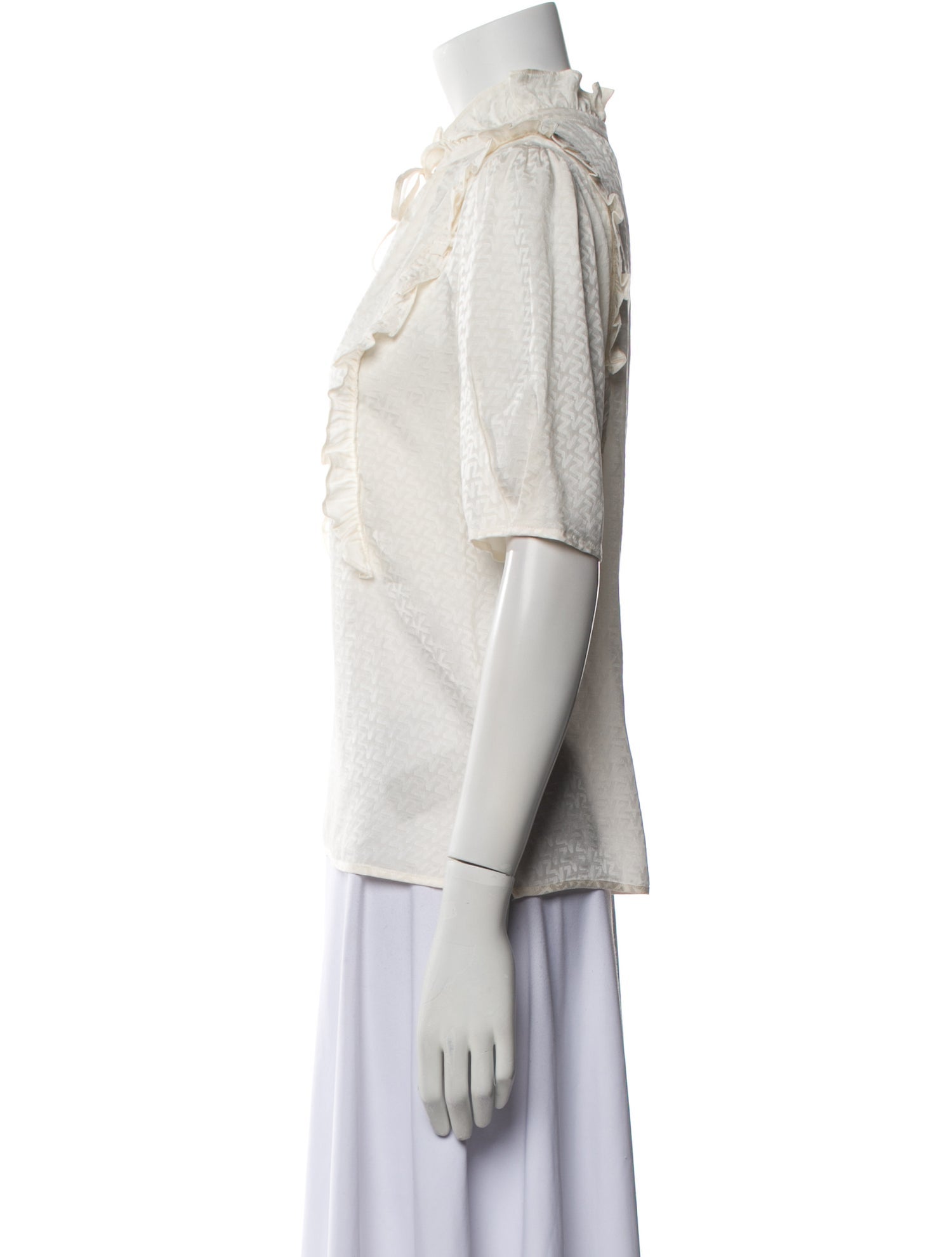 Zadig & Voltaire Silk Mock Neck Blouse