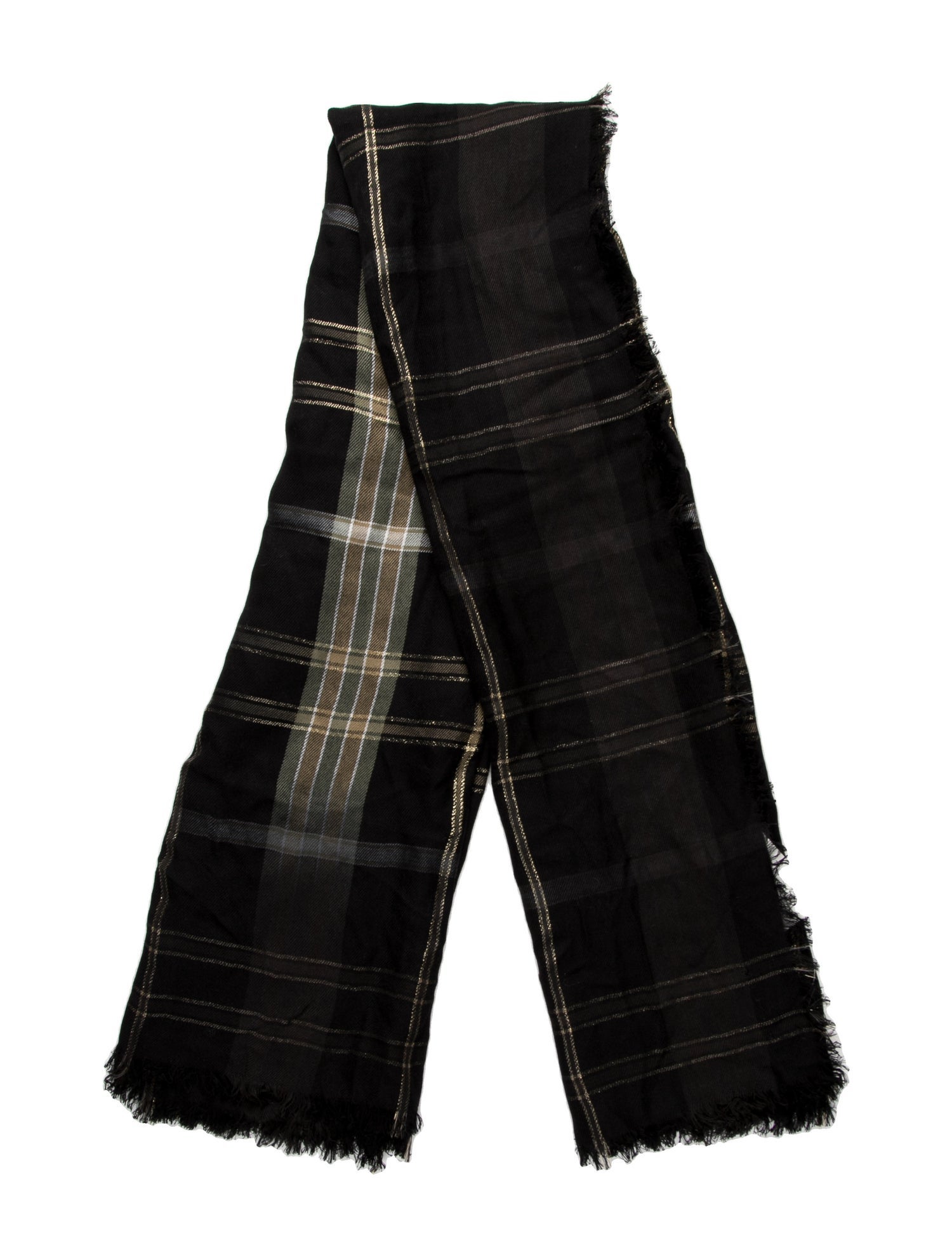 Zadig & Voltaire Plaid Print Scarf