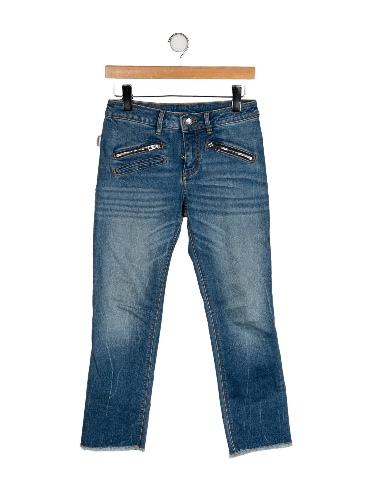 Zadig & Voltaire Mid-Rise Straight Leg Jeans