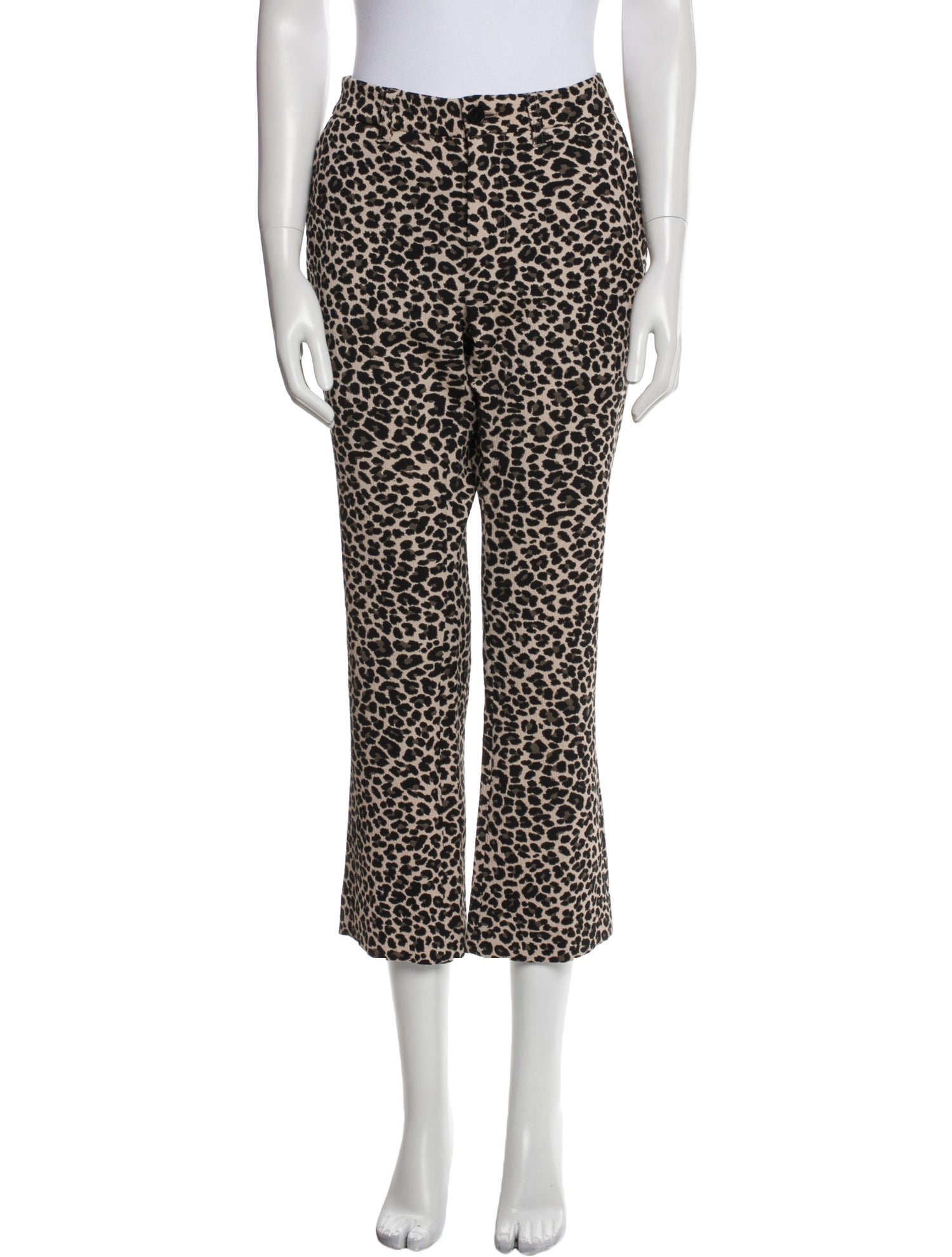 Zadig & Voltaire Animal Print Wide Leg Pants