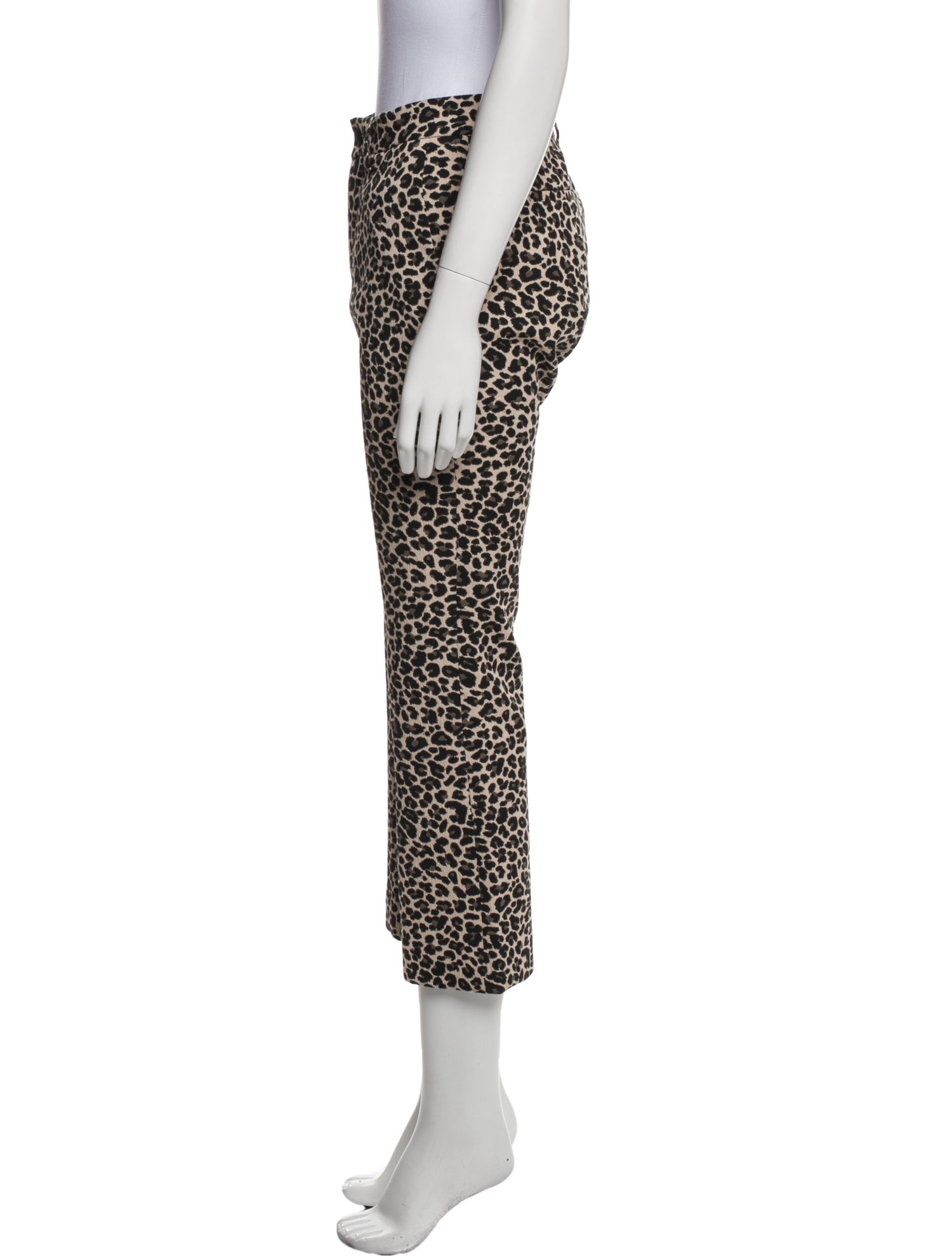 Zadig & Voltaire Animal Print Wide Leg Pants