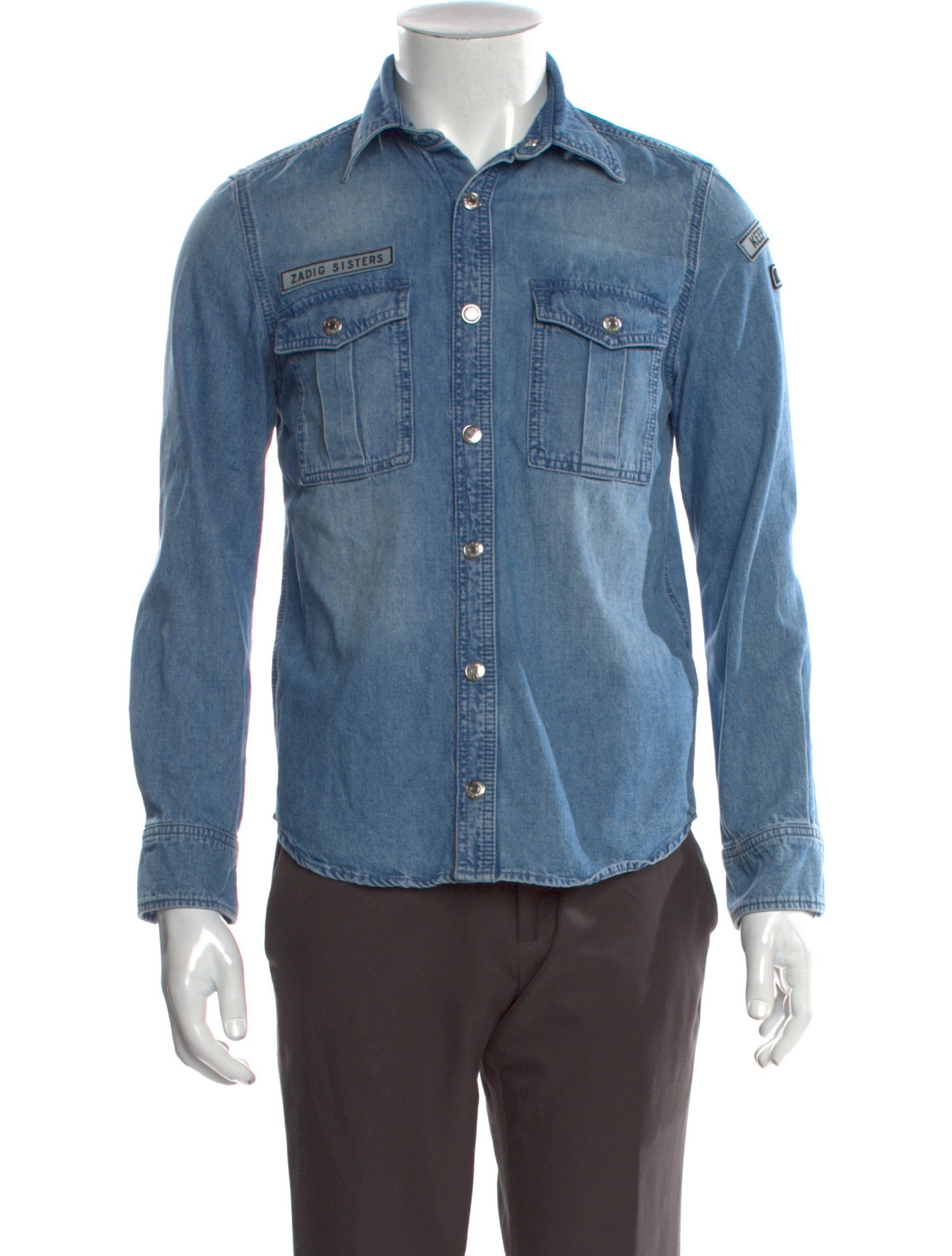 Zadig & Voltaire Long Sleeve Denim Shirt