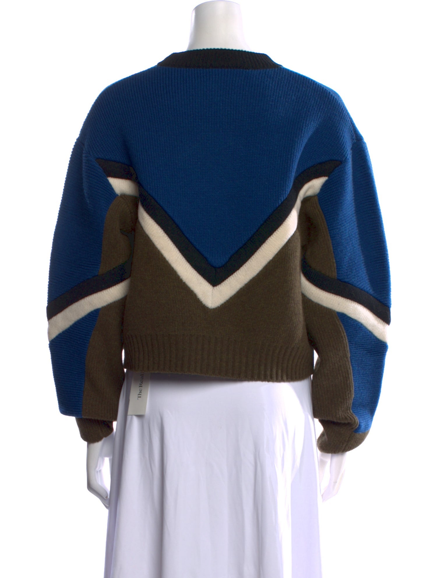 Zadig & Voltaire Merino Wool Colorblock Pattern Sweater