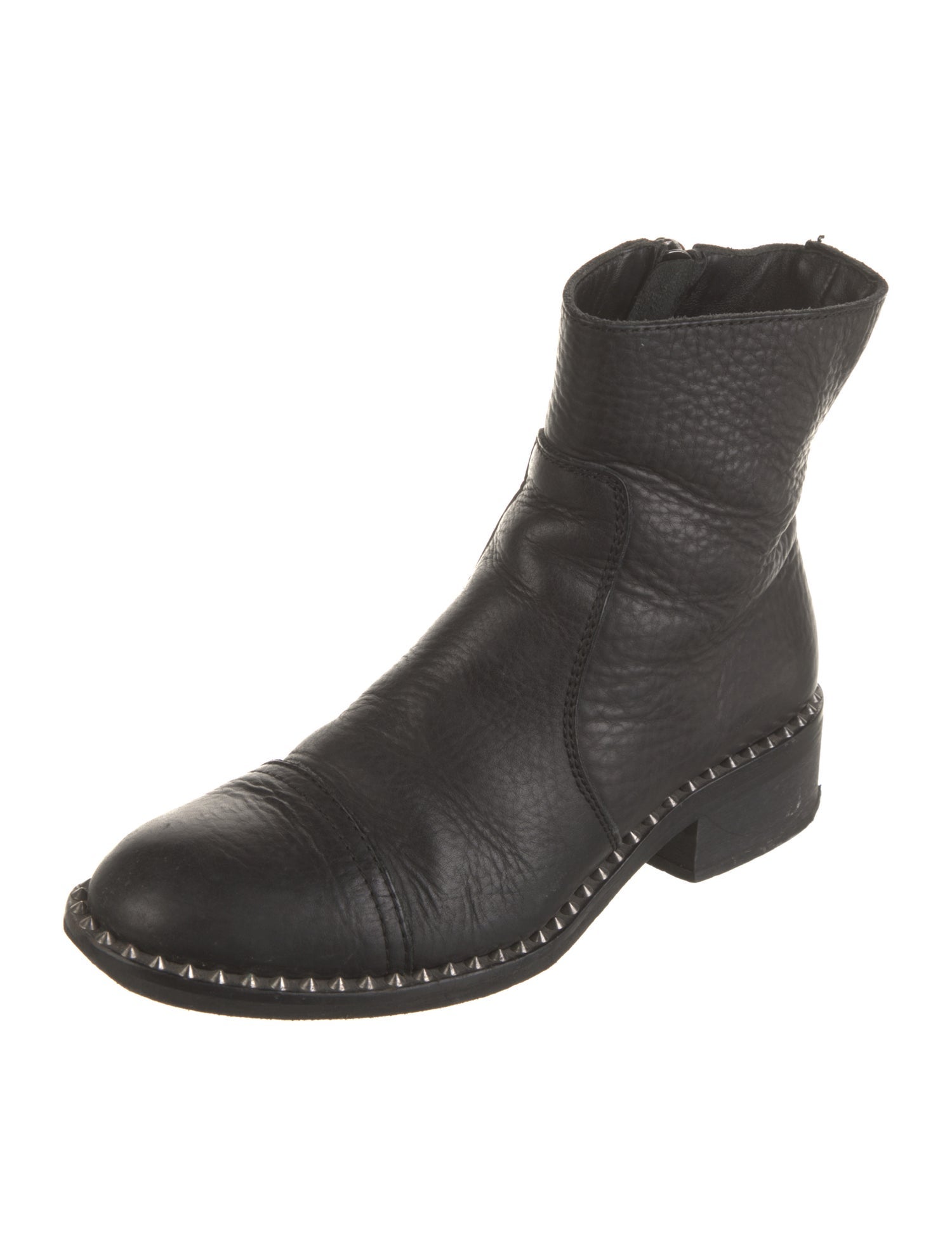 Zadig & Voltaire Leather Studded Accents Boots