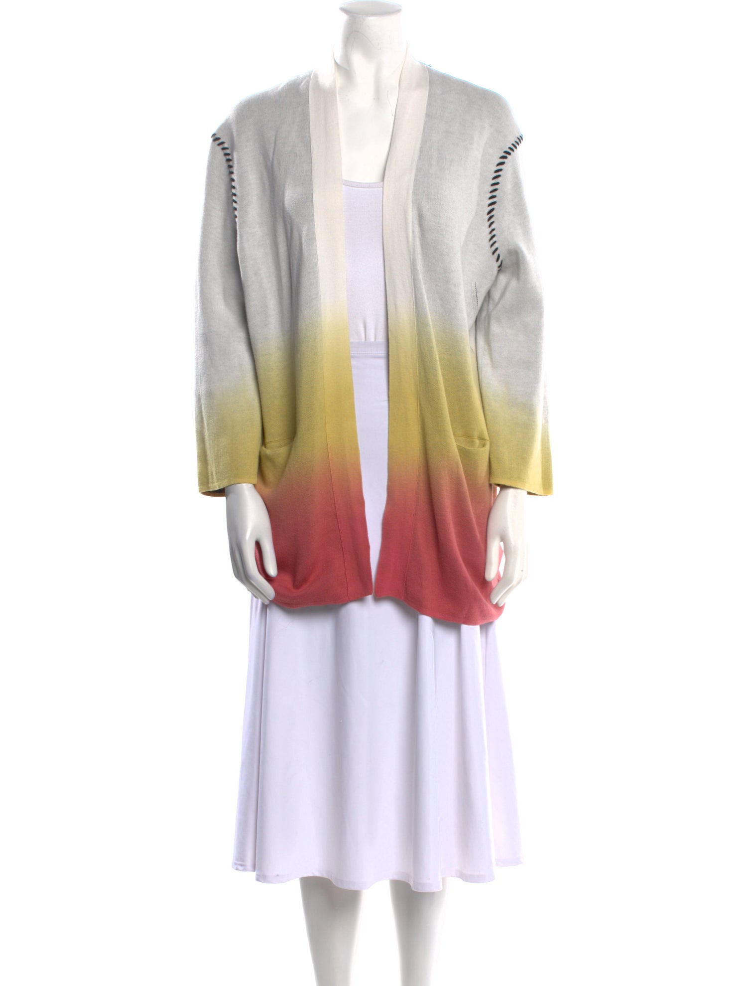 Zadig & Voltaire Striped Open Front Sweater