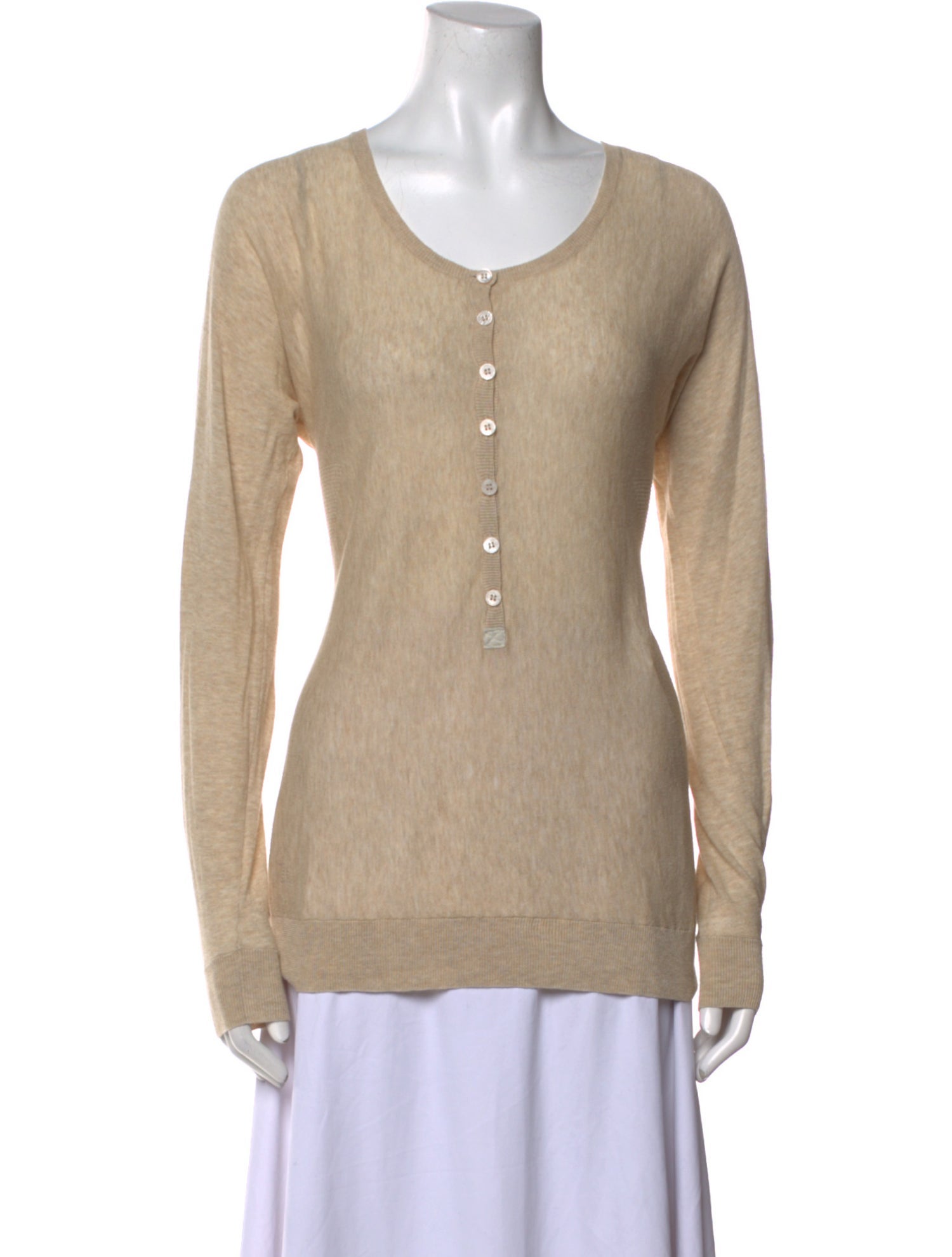 Zadig & Voltaire Scoop Neck Long Sleeve Top