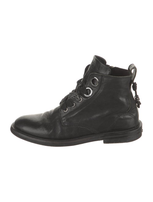 Zadig & Voltaire Leather Combat Boots